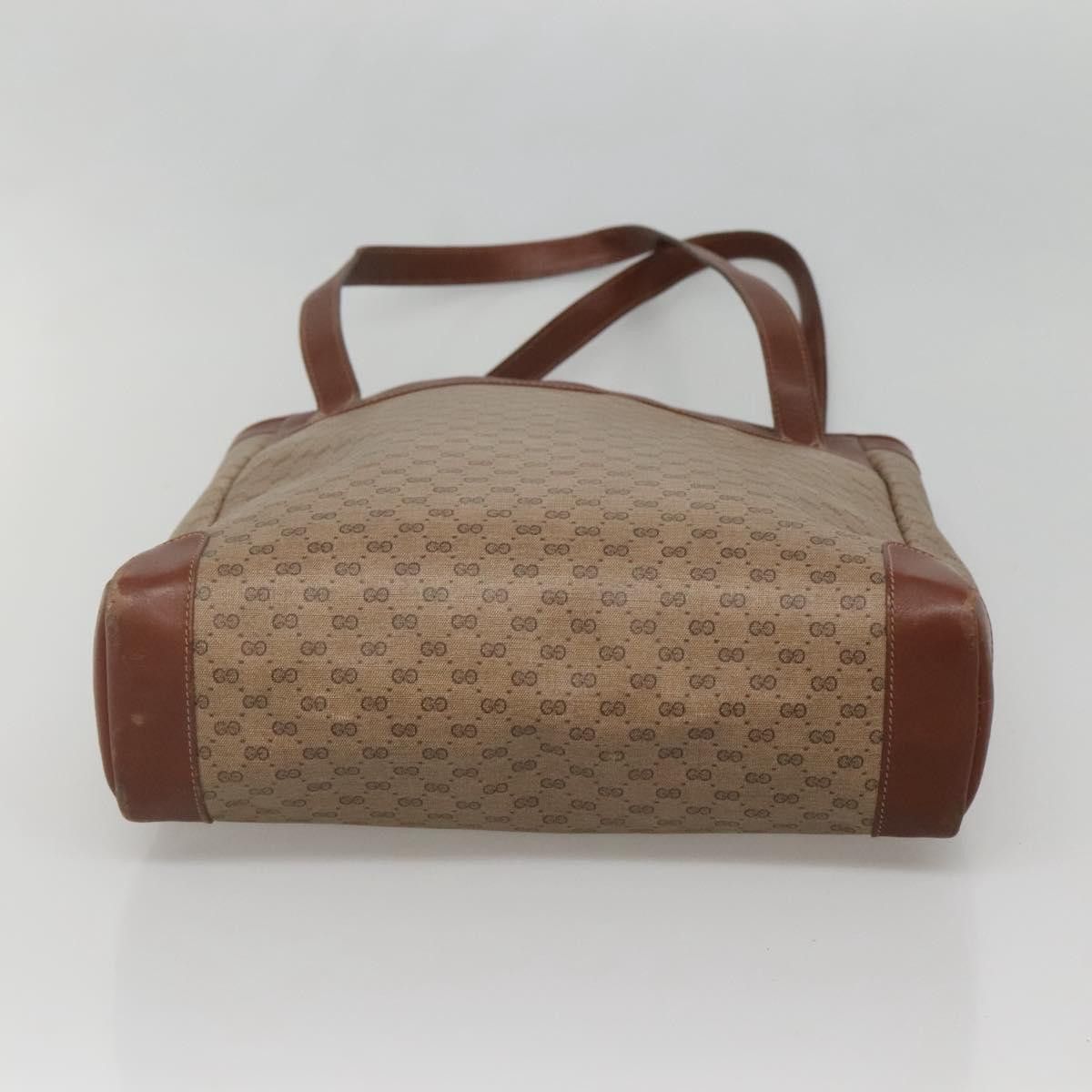 Gucci GUCCI Micro GG Supreme Tote Bag Pvc Beige Gold 002 37 002 37 Size ONE SIZE - 9 Thumbnail