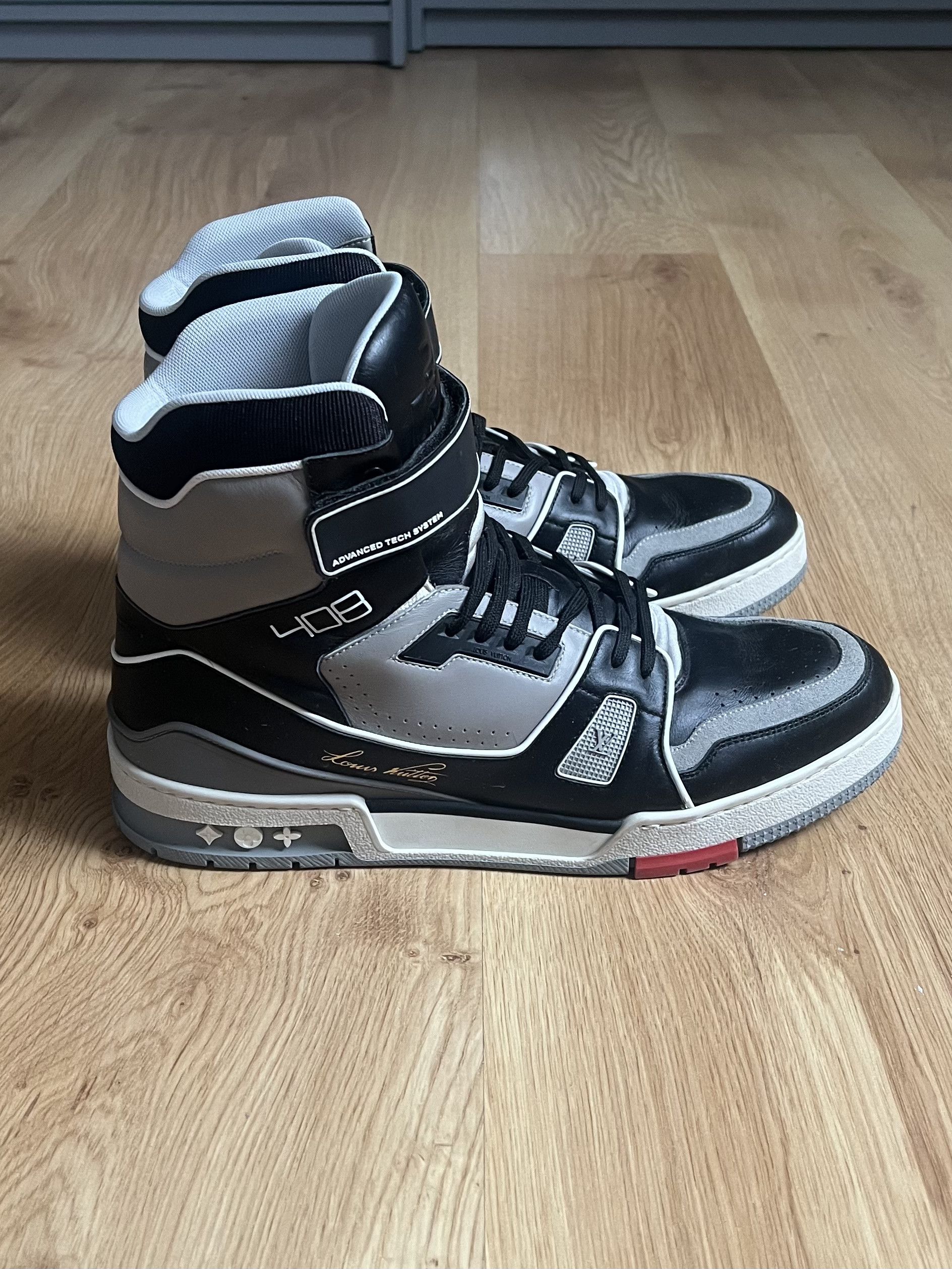 Louis Vuitton Louis Vuitton x Virgil Abloh 408 Trainers Hi Top Sneakers Size US 11 / EU 44 - 6 Thumbnail