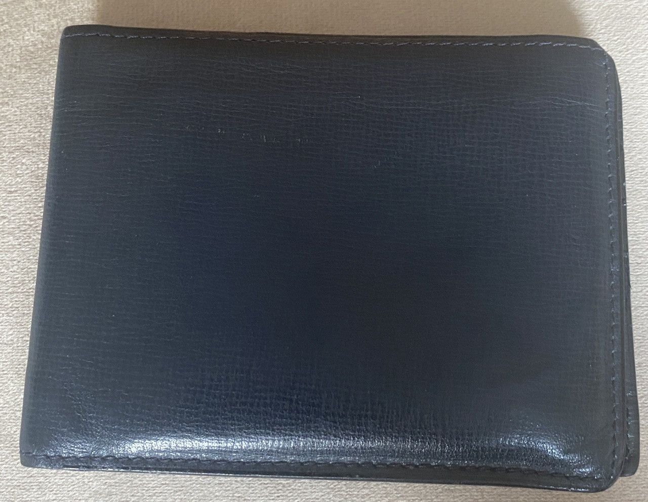 Valextra Portefeuille Valextra en Cuir Grainé "Costa" – Navy Blue Size ONE SIZE - 4 Thumbnail