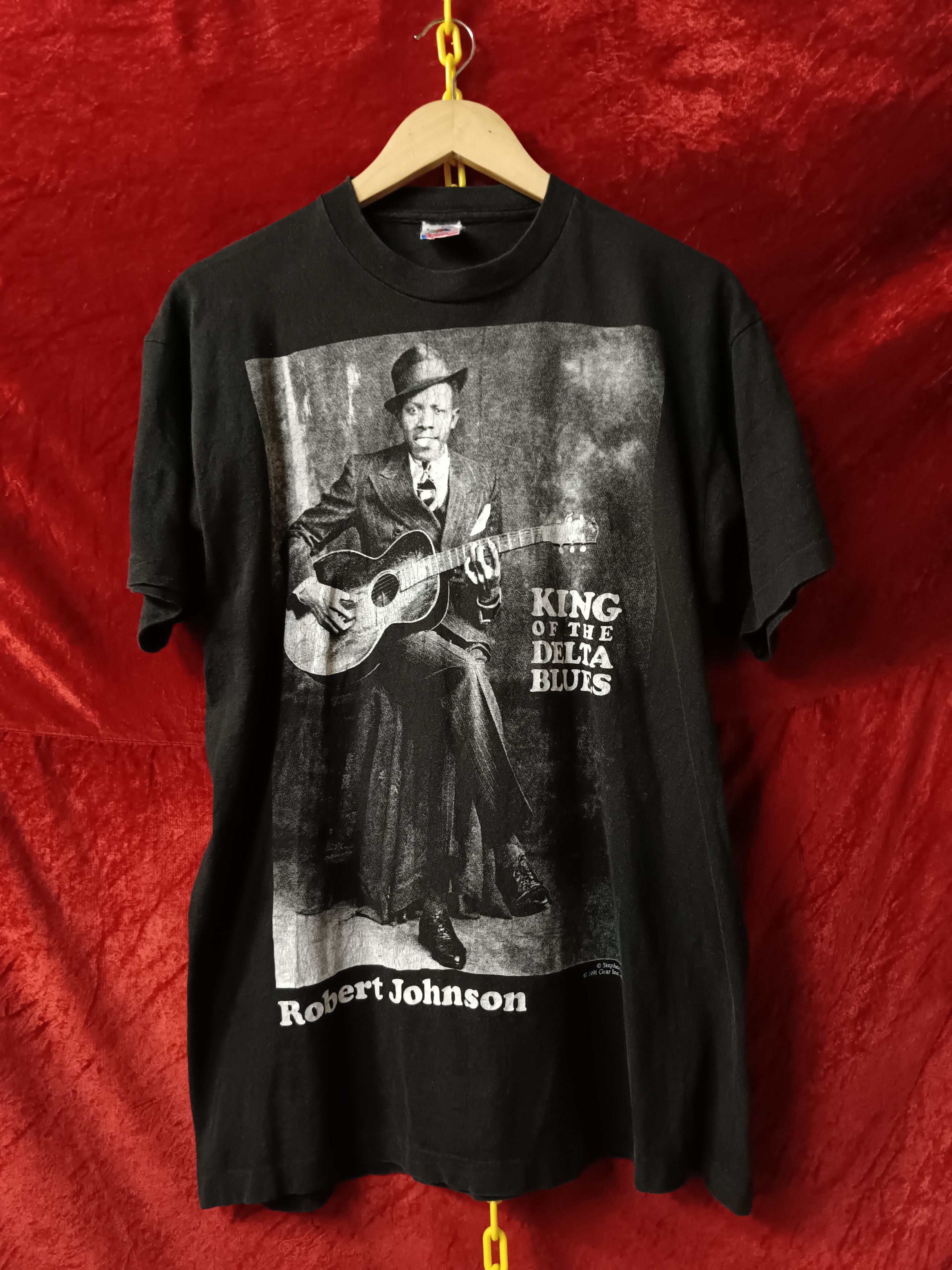 Band Tees 90s Delta Blues Robert Johnson Tee Size US L / EU 52-54 / 3 - 1 Thumbnail
