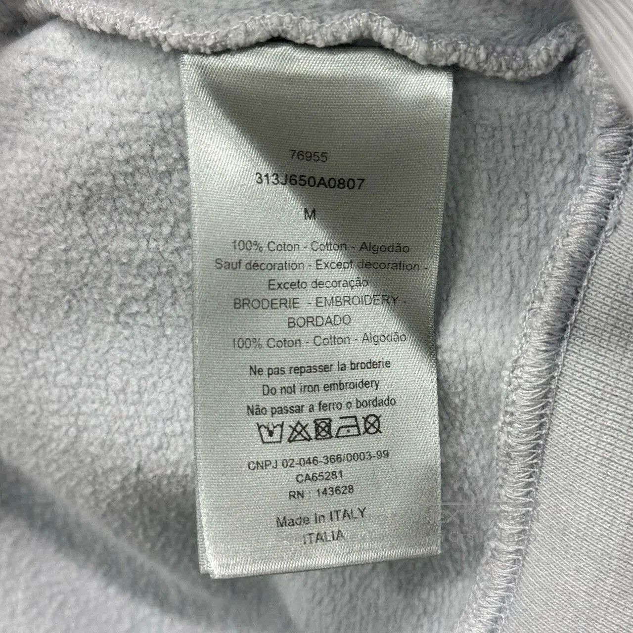 Dior Dior Ice Blue Embroidered Logo Sweatshirt. Size US M / EU 48-50 / 2 - 5 Thumbnail
