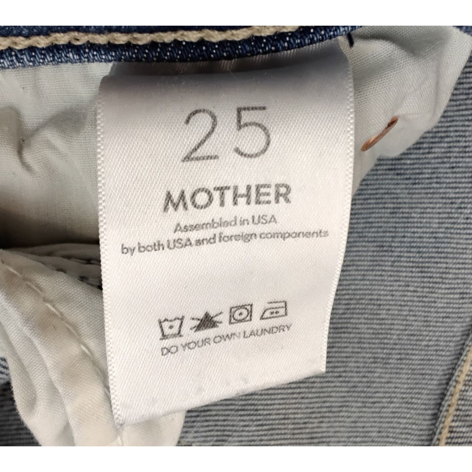 MOTHER Mother The Mid Rise Dazzle Ankle Jeans Women's 25x26 Light Size 25" / US 0 / IT 36 - 8 Thumbnail