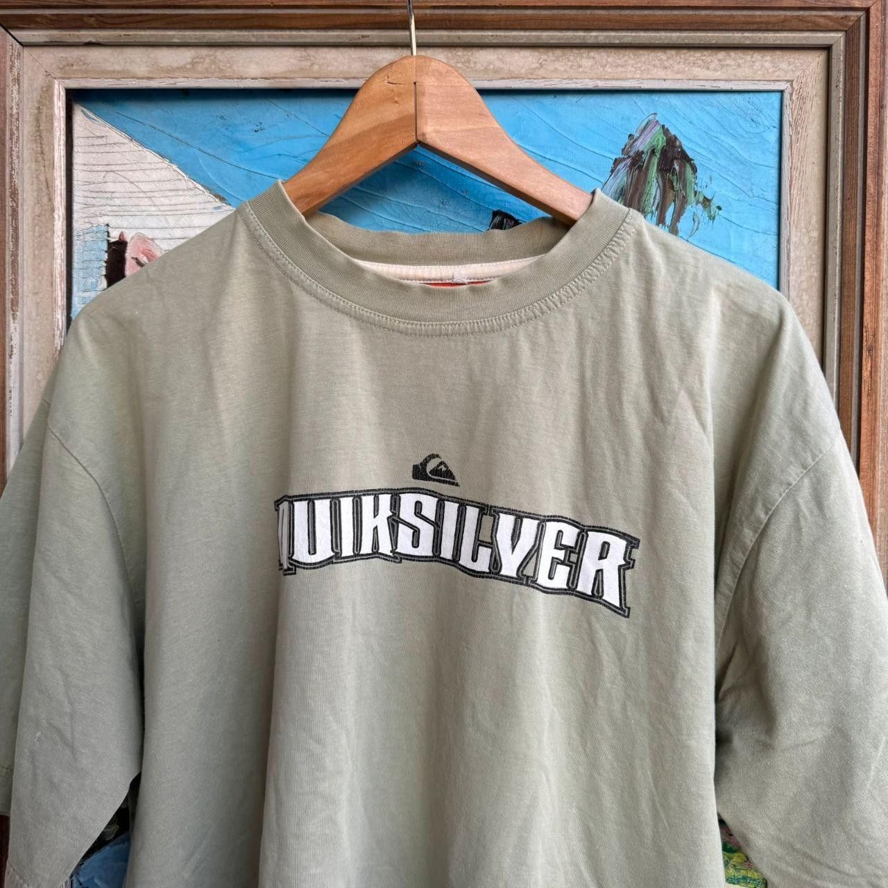 Quiksilver Quicksilver T shirt Tee Surf Skateboarding 90s Beige Size US XL / EU 56 / 4 - 4 Thumbnail
