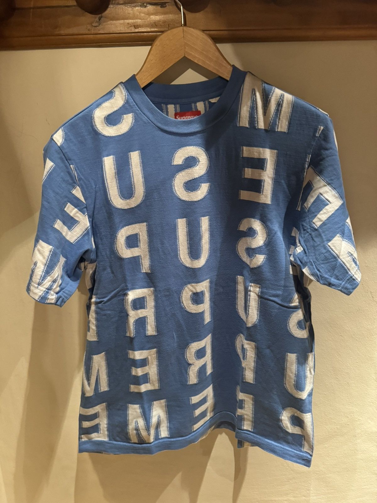 Supreme Supreme Intarsia cotton T-shirt Size US S / EU 44-46 / 1 - 2 Thumbnail