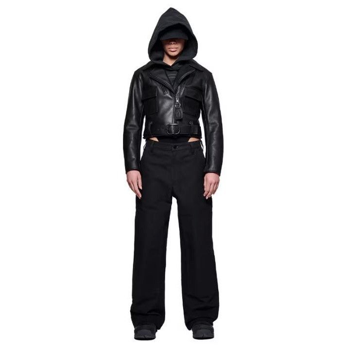Harley Davidson $195 NWT HARLEY DAVIDSON WOMEN'S WIDE LEG WORK PANTS 4 Size 27" / US 4 / IT 40 - 1 Thumbnail