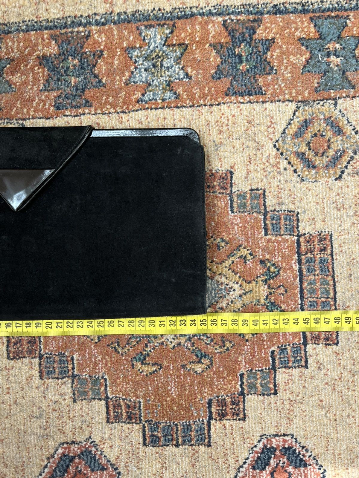 Bally × Vintage Vintage Bally Black Leather & Suede Clutch Bag Size ONE SIZE - 10 Thumbnail