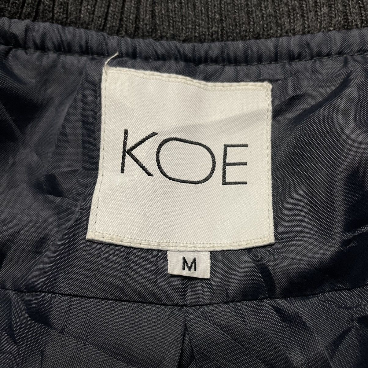 Japanese Brand 🇯🇵 KOE BUTTON UP LONG WOOL VARSITY JACKET Size US M / EU 48-50 / 2 - 16 Thumbnail
