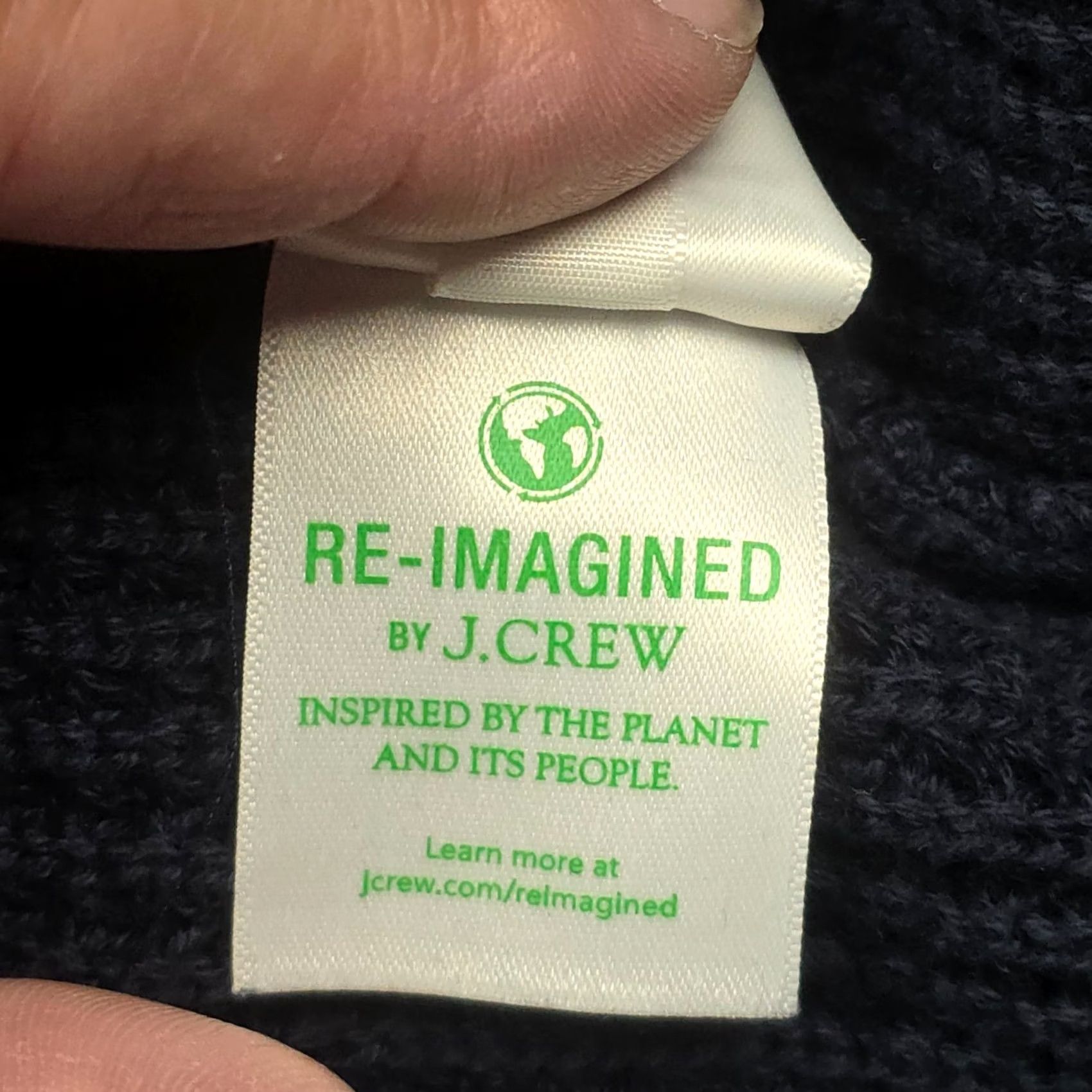 J.Crew J.CREW Mens XL Blue Long Sleeve Pullover Sweater Oarsman Half Zip Waffle Knit Size US XL / EU 56 / 4 - 7 Thumbnail