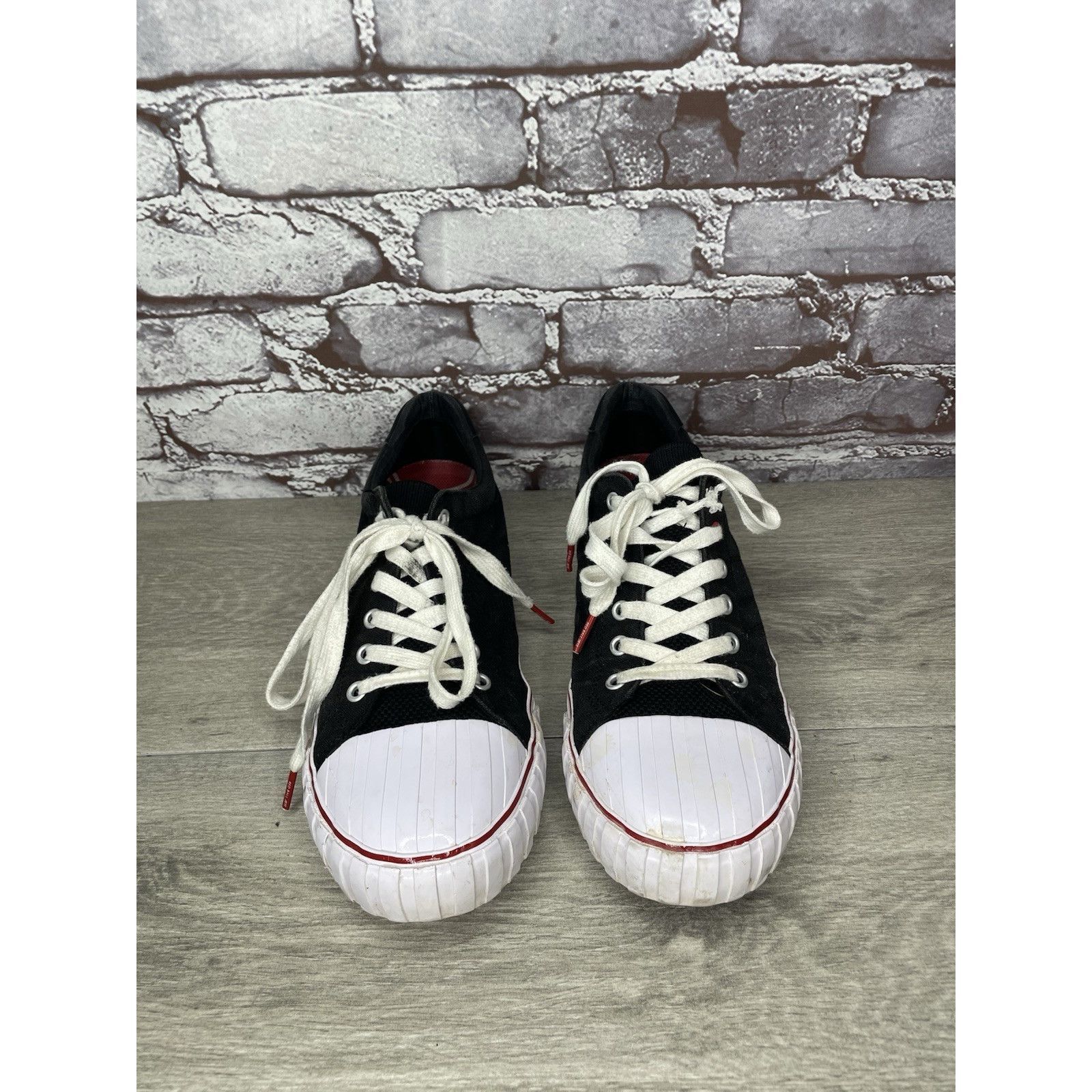 Red Bull Red Ball Jets ‘51 Black & White Canvas Low Top Sneakers Shoe Size US 10 / EU 43 - 15 Thumbnail