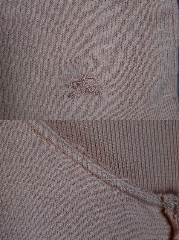 Burberry Burberry Coral Pink Embroidered Logo Long Sleeve Top. Size S / US 4 / IT 40 - 6 Thumbnail