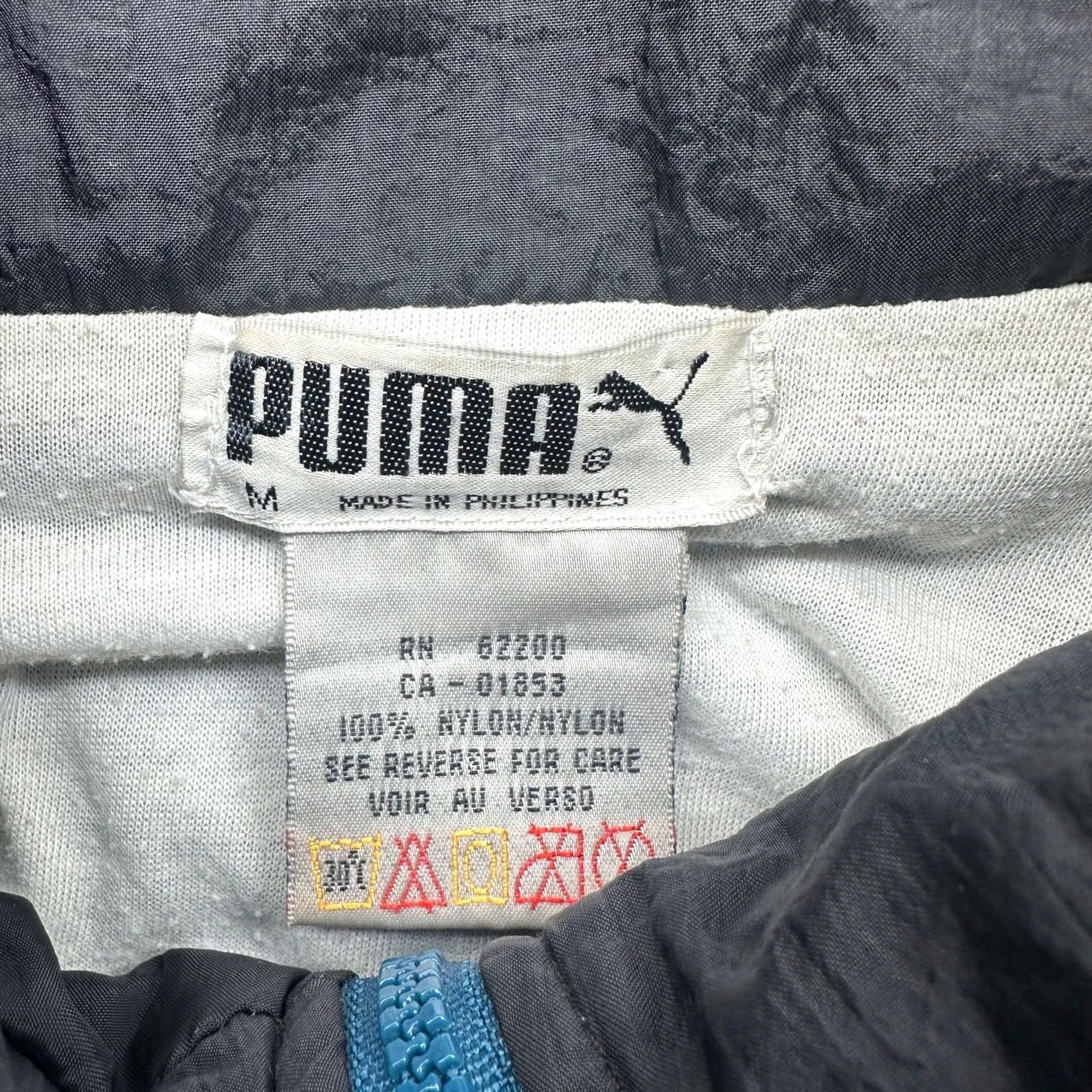 Puma VINTAGE Puma Windbreaker Jacket Mens Medium Blue Lined 90s Sport Casual Zip Pockets Size US M / EU 48-50 / 2 - 3 Thumbnail