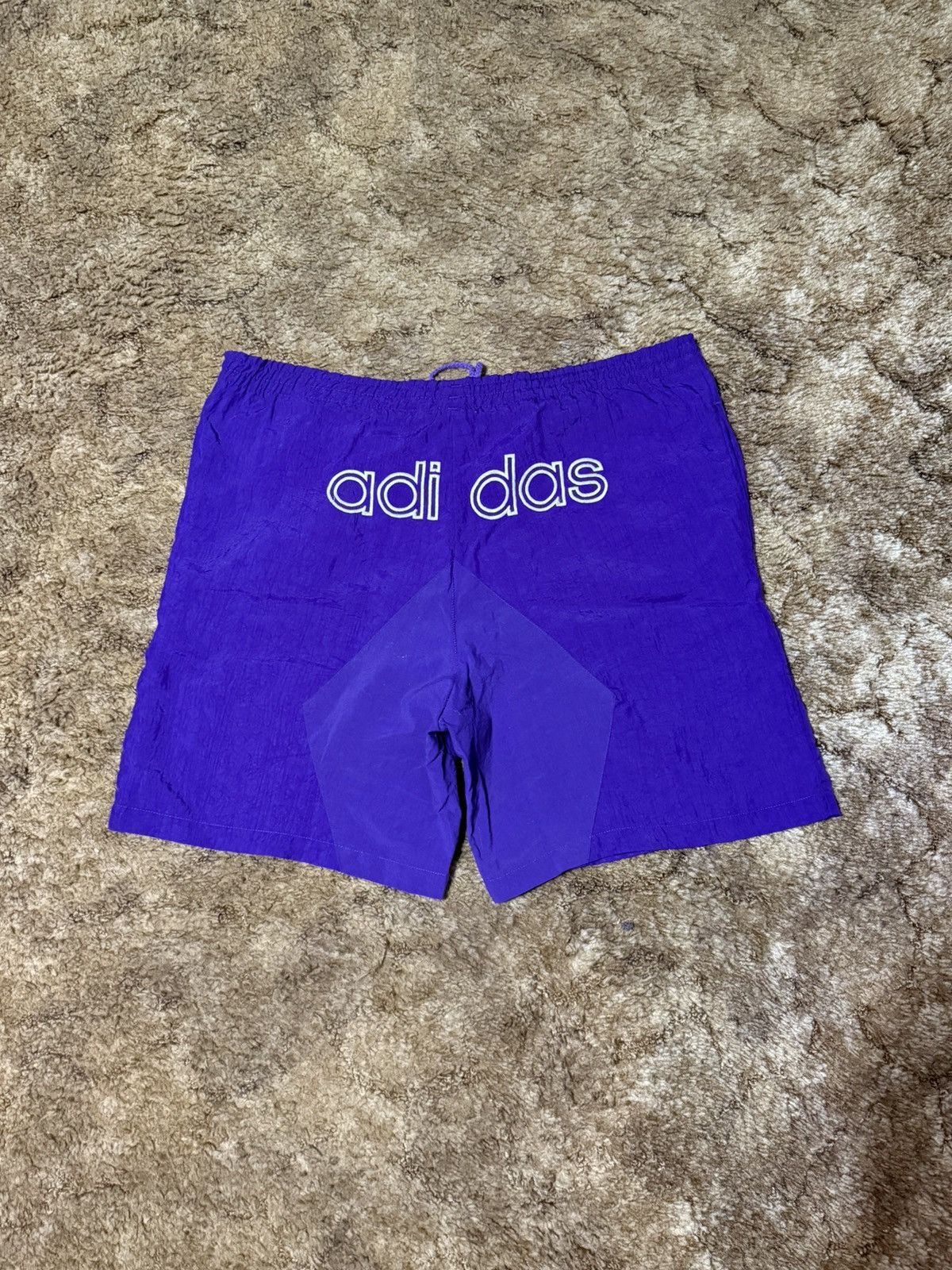 Adidas Vintage 80s Adidas Shorts Purple Medium Size US 38 / EU 54 - 1 Thumbnail