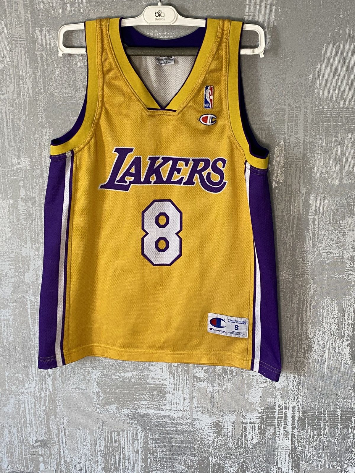 NBA Vintage Lakers Champion NBA Jersey #8 Koby Bryant Jersey Size US S / EU 44-46 / 1 - 1 Thumbnail