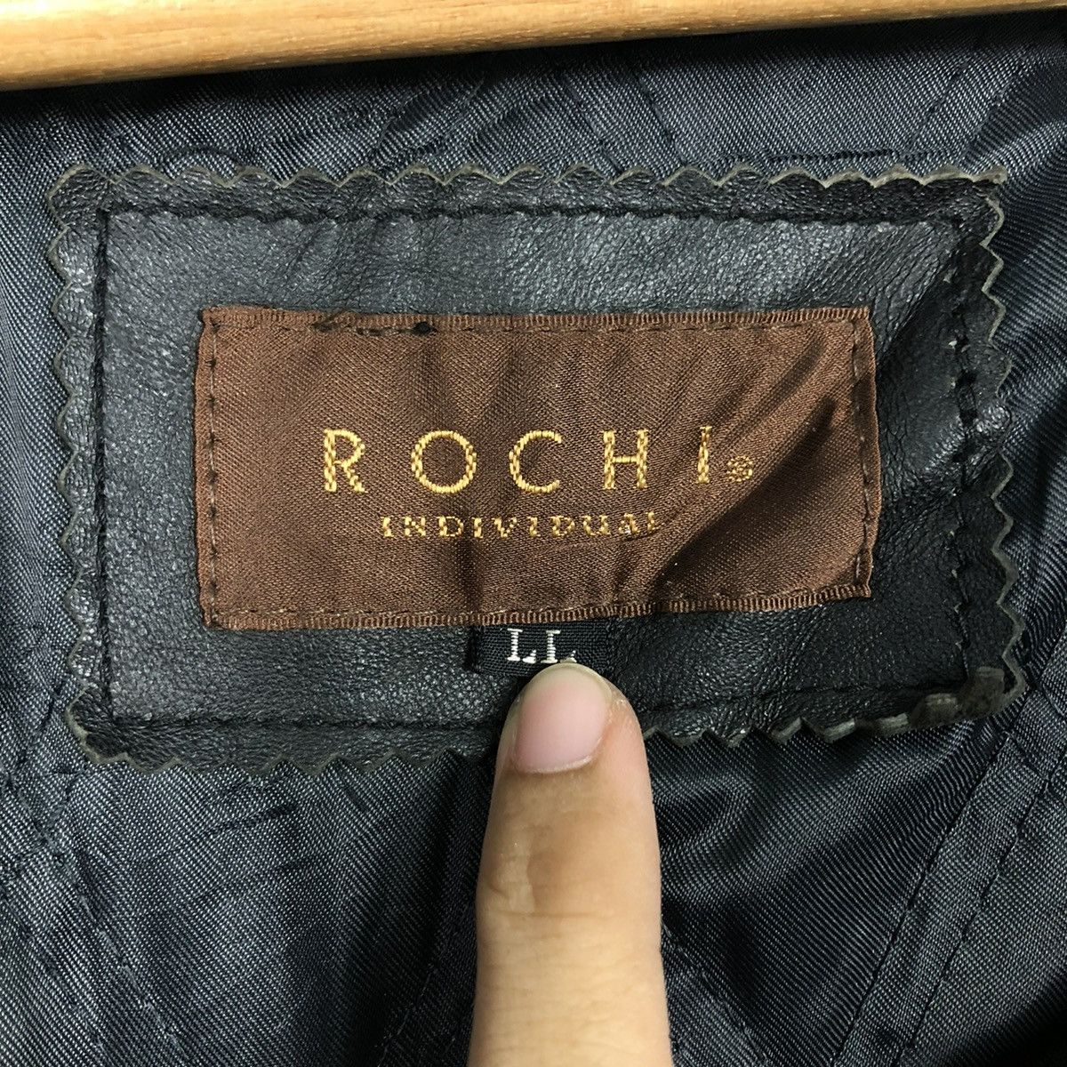 Japanese Brand 🔥VINTAGE LEATHER JACKET MULTI POCKET ROCHI ISSEY MIYAKE Size US L / EU 52-54 / 3 - 20 Thumbnail