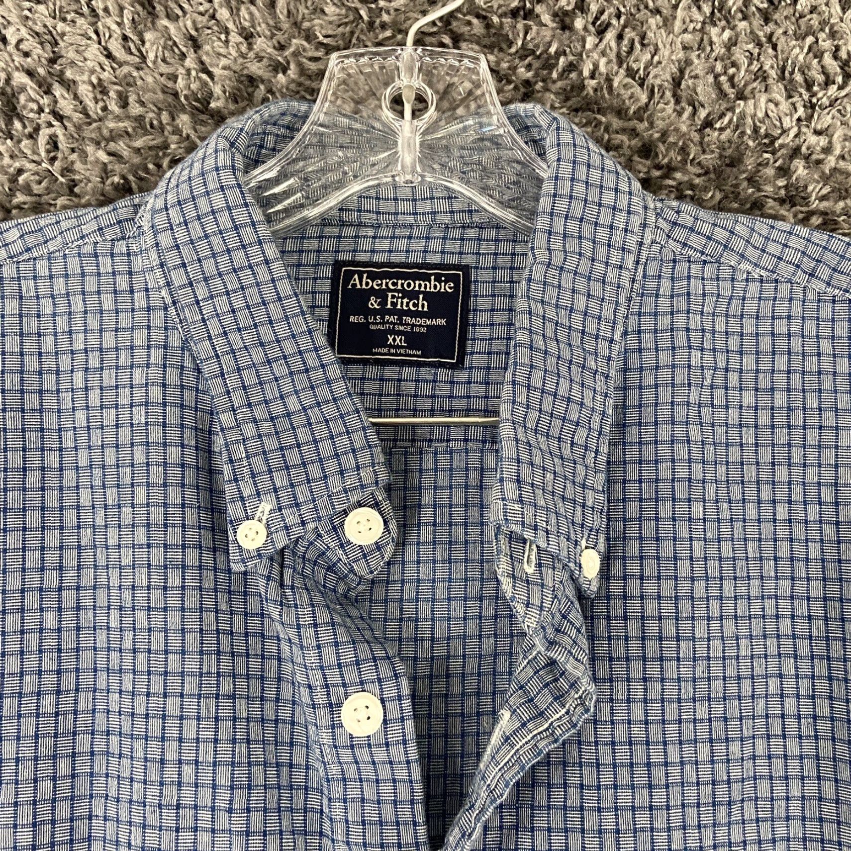 Abercrombie & Fitch Abercrombie & Fitch Men’s Shirt Short Sleeve Plaid Colorful 2XL Blue Men Size US L / EU 52-54 / 3 - 5 Thumbnail