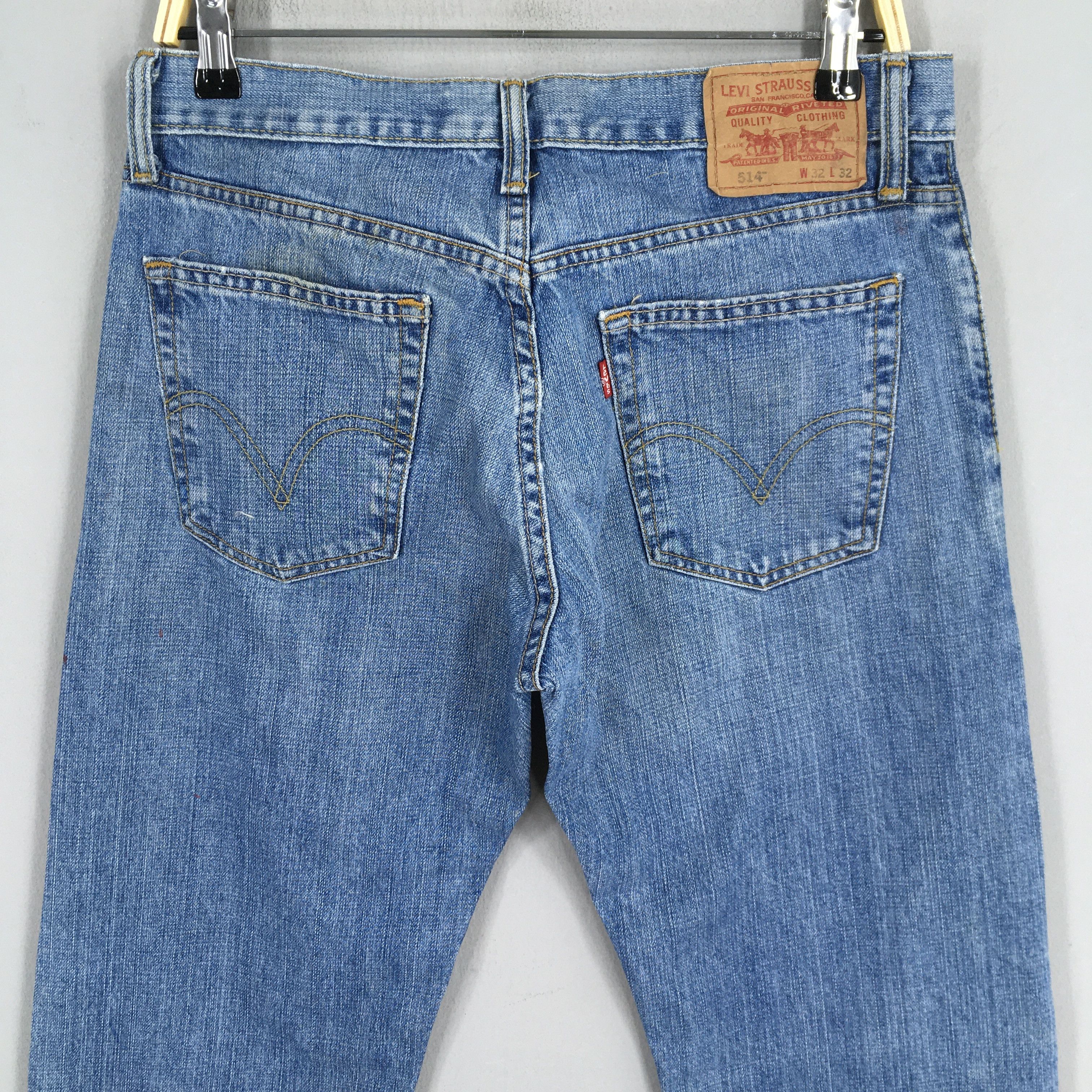 Levi's Size 30x30.5 Vintage Levi's 514 Faded Blue Jeans Size US 30 / EU 46 - 10 Thumbnail