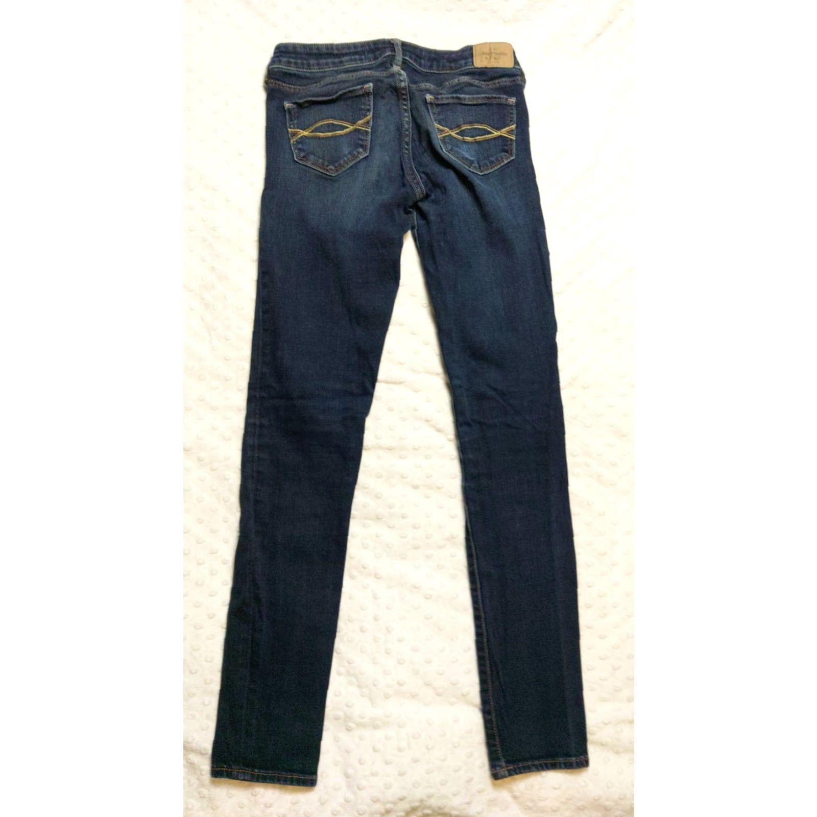 Abercrombie & Fitch Abercrombie & Fitch Jeans Medium Wash Distressed Skinny High Rise 26 X 29 Womens Vintage 90s Love Preppy Blue Cotton Elastane Regular Rise Jeans Women Size 26" / US 2 / IT 38 - 5 Thumbnail