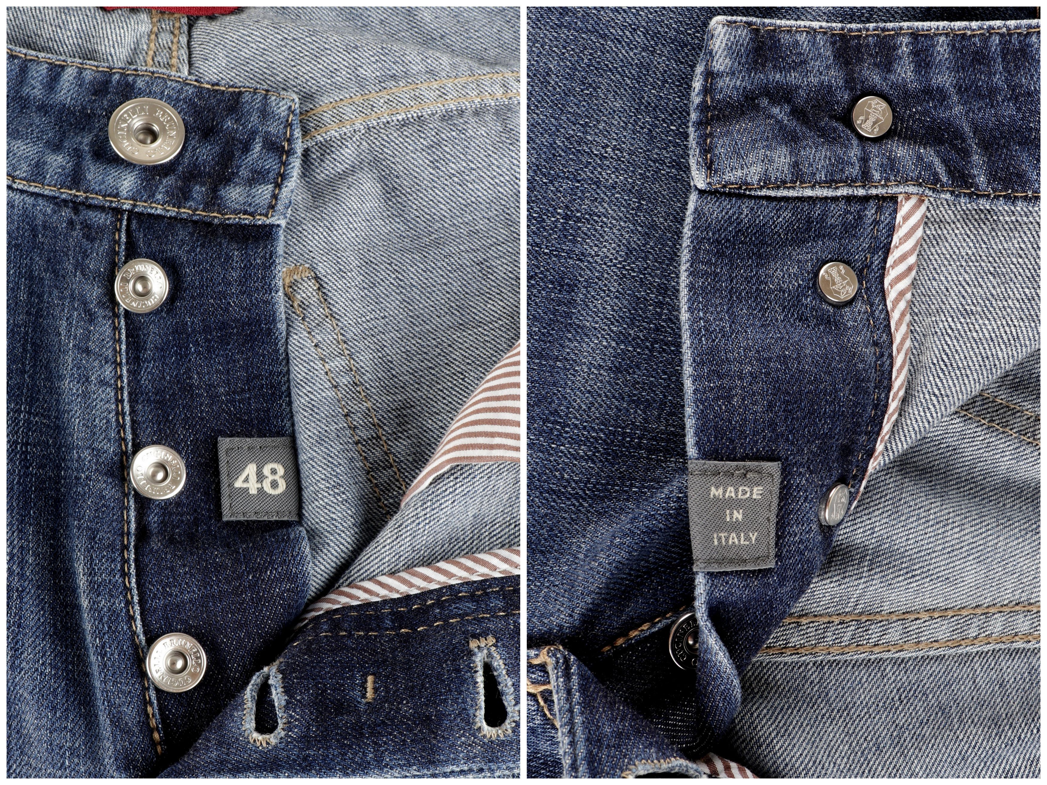 Brunello Cucinelli BRUNELLO CUCINELLI Size IT48 Navy Blue Denim Cotton Jeans Size US 32 / EU 48 - 4 Thumbnail
