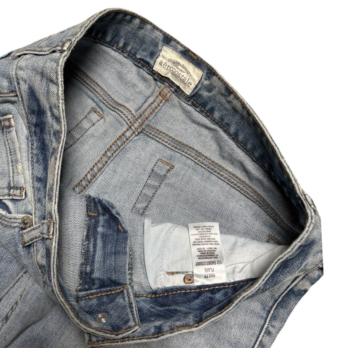 Aeropostale Aeropostale Jeans Women's 1/2 Short Hailey Flare Low Rise 28 Size 28" / US 6 / IT 42 - 2 Thumbnail