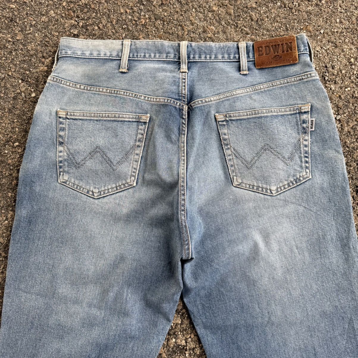 Edwin W38 Vintage Edwin Faded Mud Washer Denim Jean Pants Size US 38 / EU 54 - 11 Thumbnail