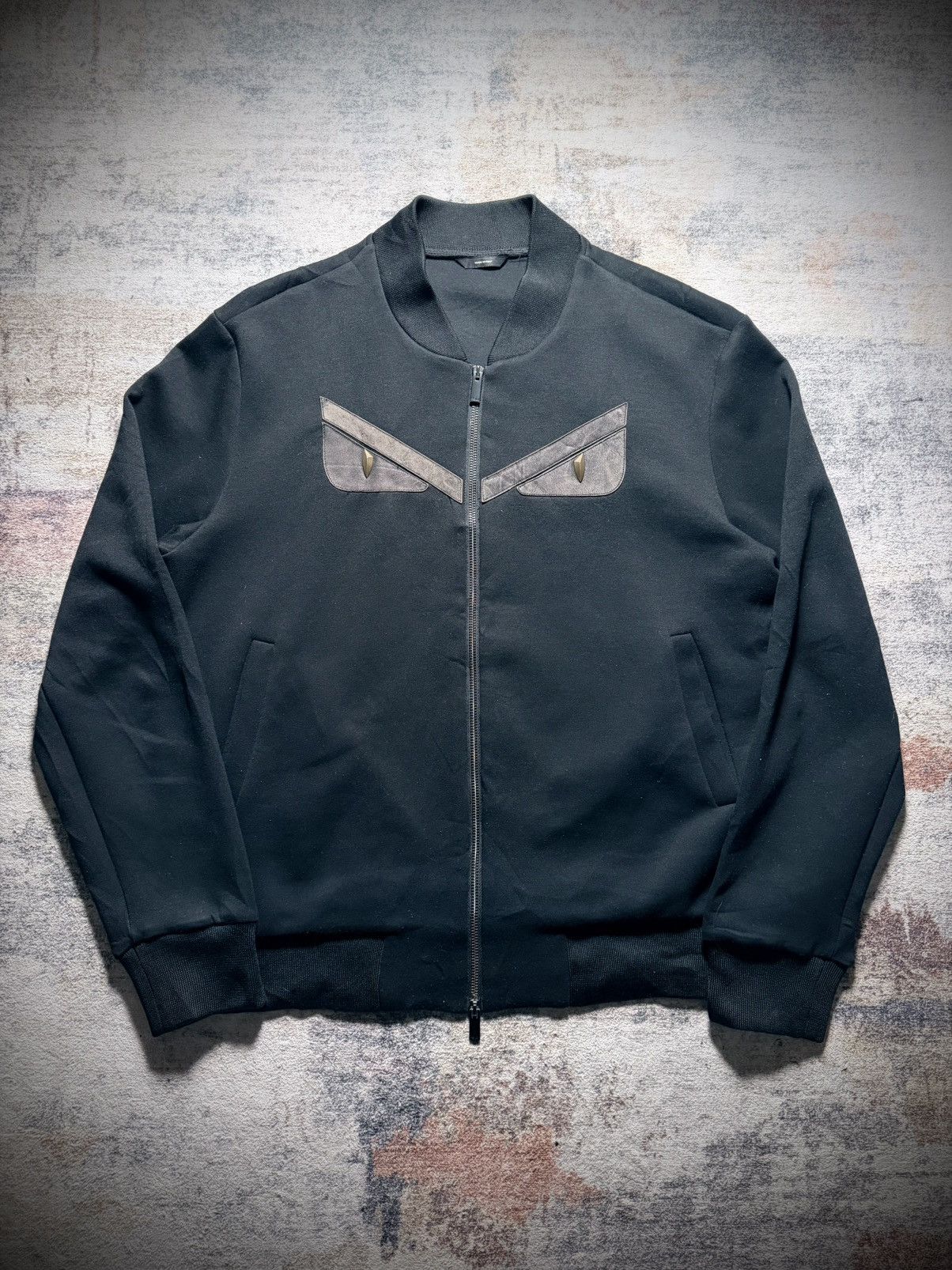 fendi monster applique jacket