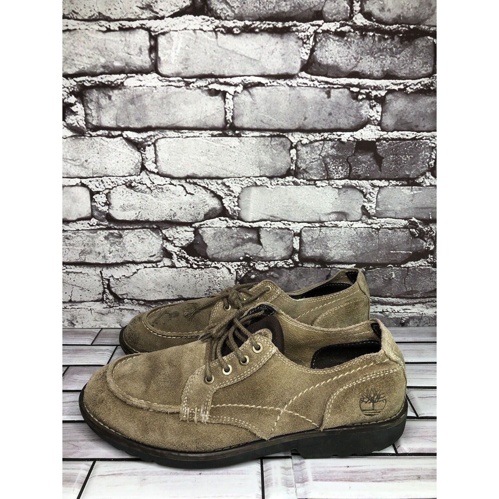 Timberland Timberland Earth Keepers Taupe Oxfords Moc Toe Lace Up Shoes Size US 8.5 / EU 41-42 - 14 Thumbnail