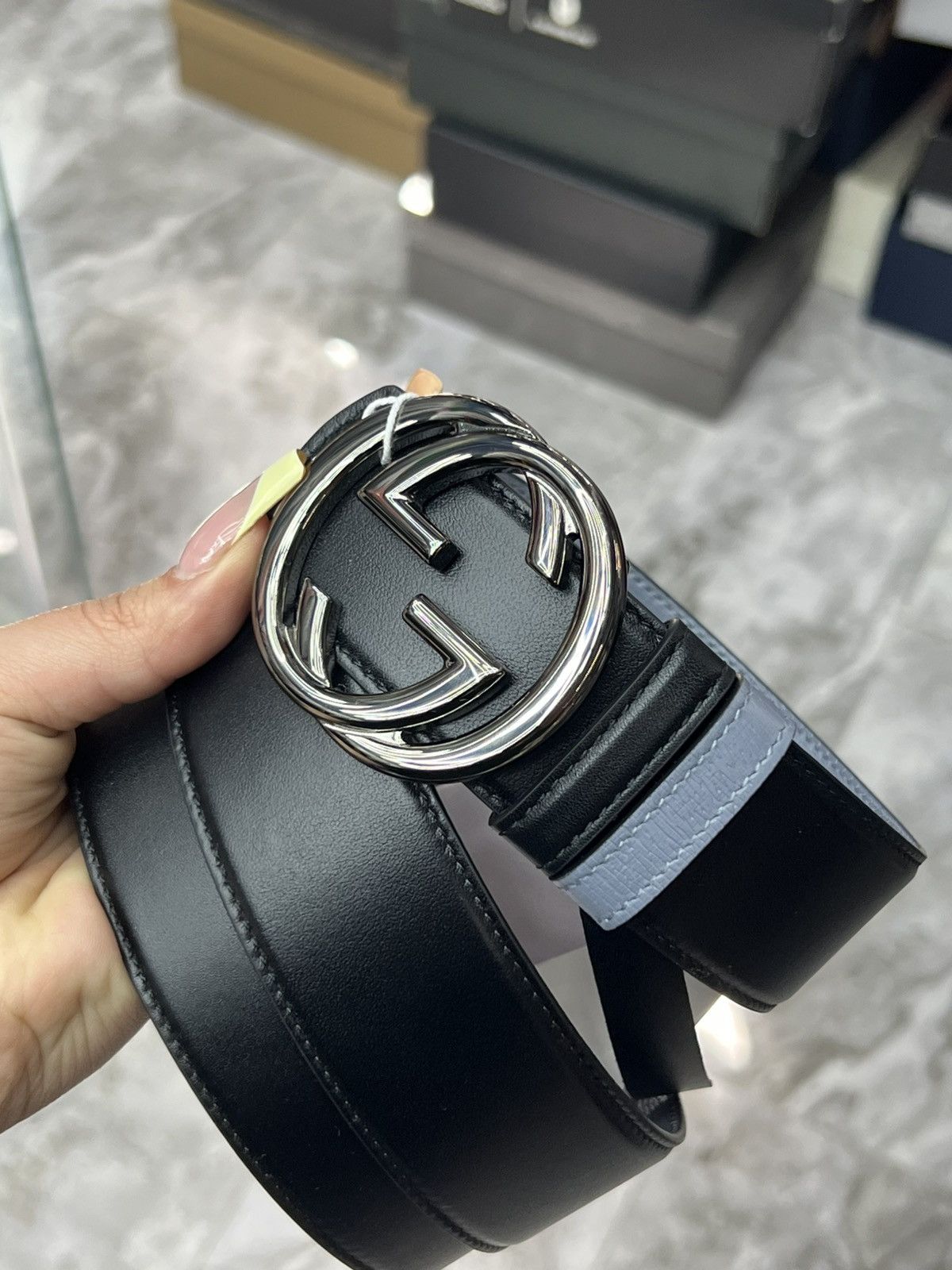 Gucci Gucci Reversible Leather Belt Size 40 - 2 Thumbnail