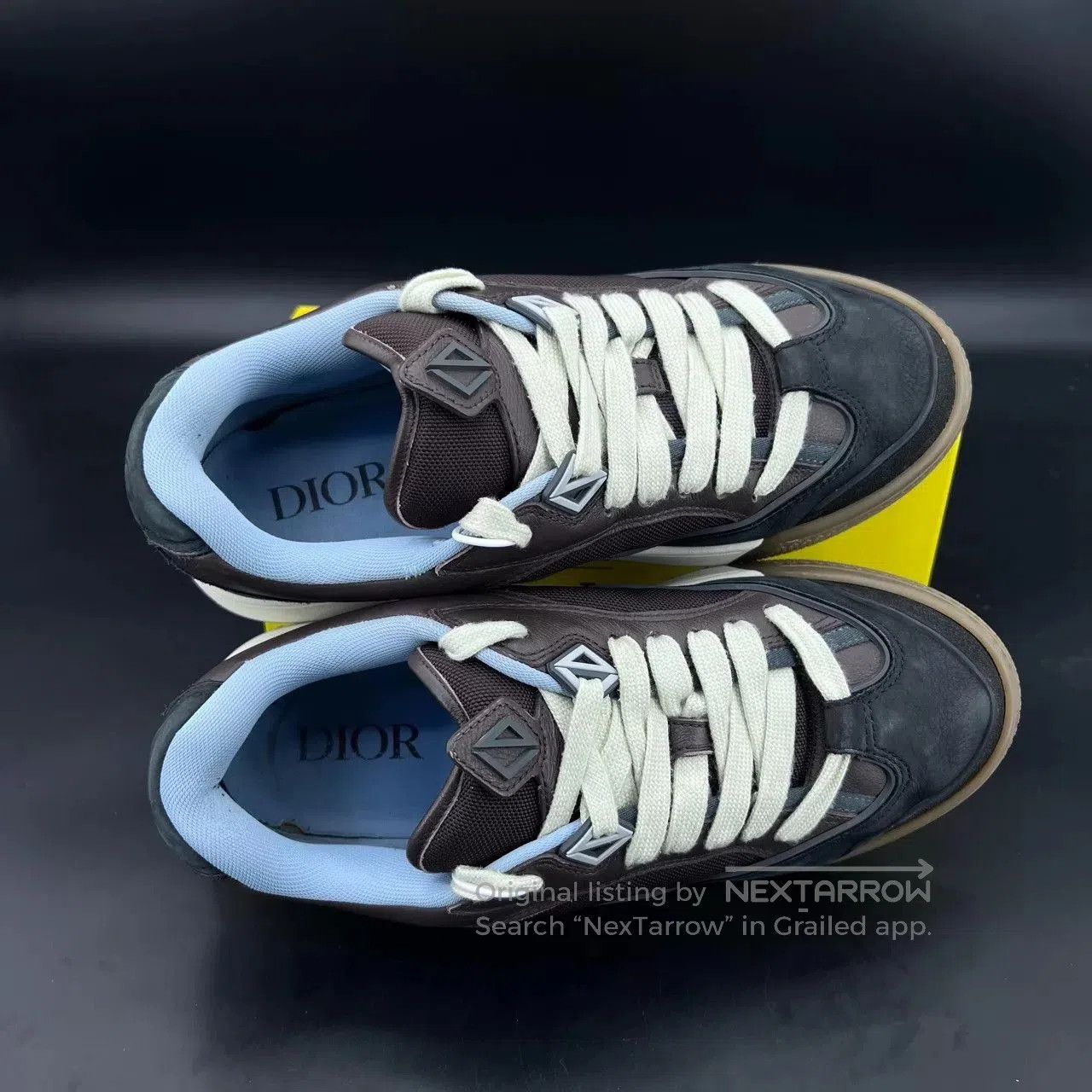 Dior Blue Lowtop Sneakers Size 13. Size US 13 / EU 46 - 7 Thumbnail