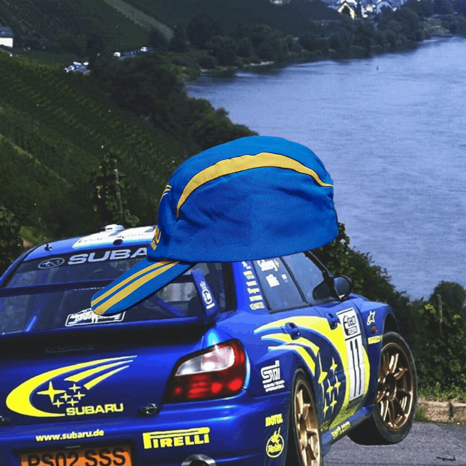 Vintage Vintage Hat Subaru Rally, Caps Rally World Rally Team Size ONE SIZE - 2 Thumbnail