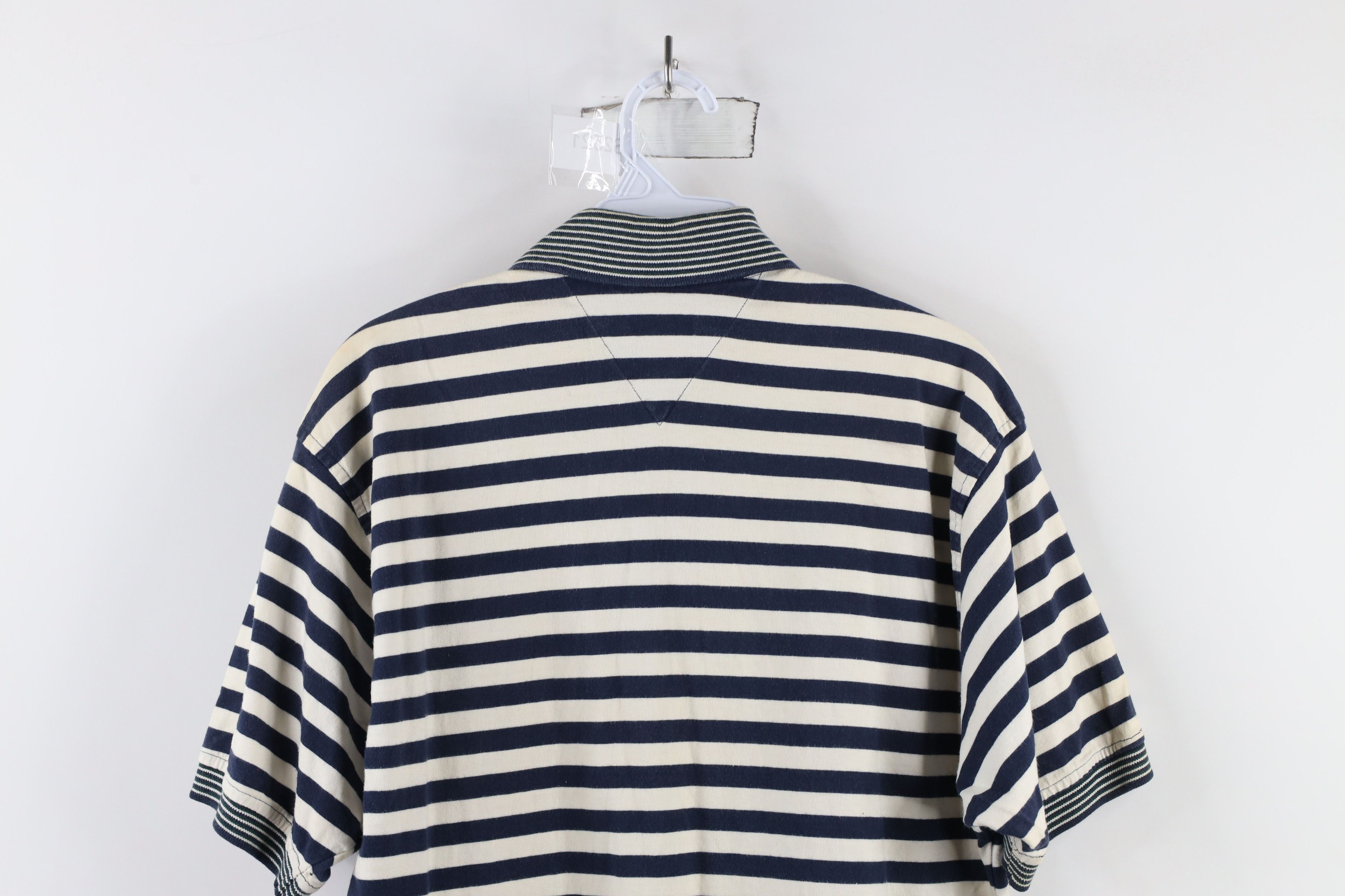 Tommy Hilfiger × Vintage Vintage 90s Tommy Hilfiger Distressed Tennis Polo Shirt Size US S / EU 44-46 / 1 - 14 Thumbnail