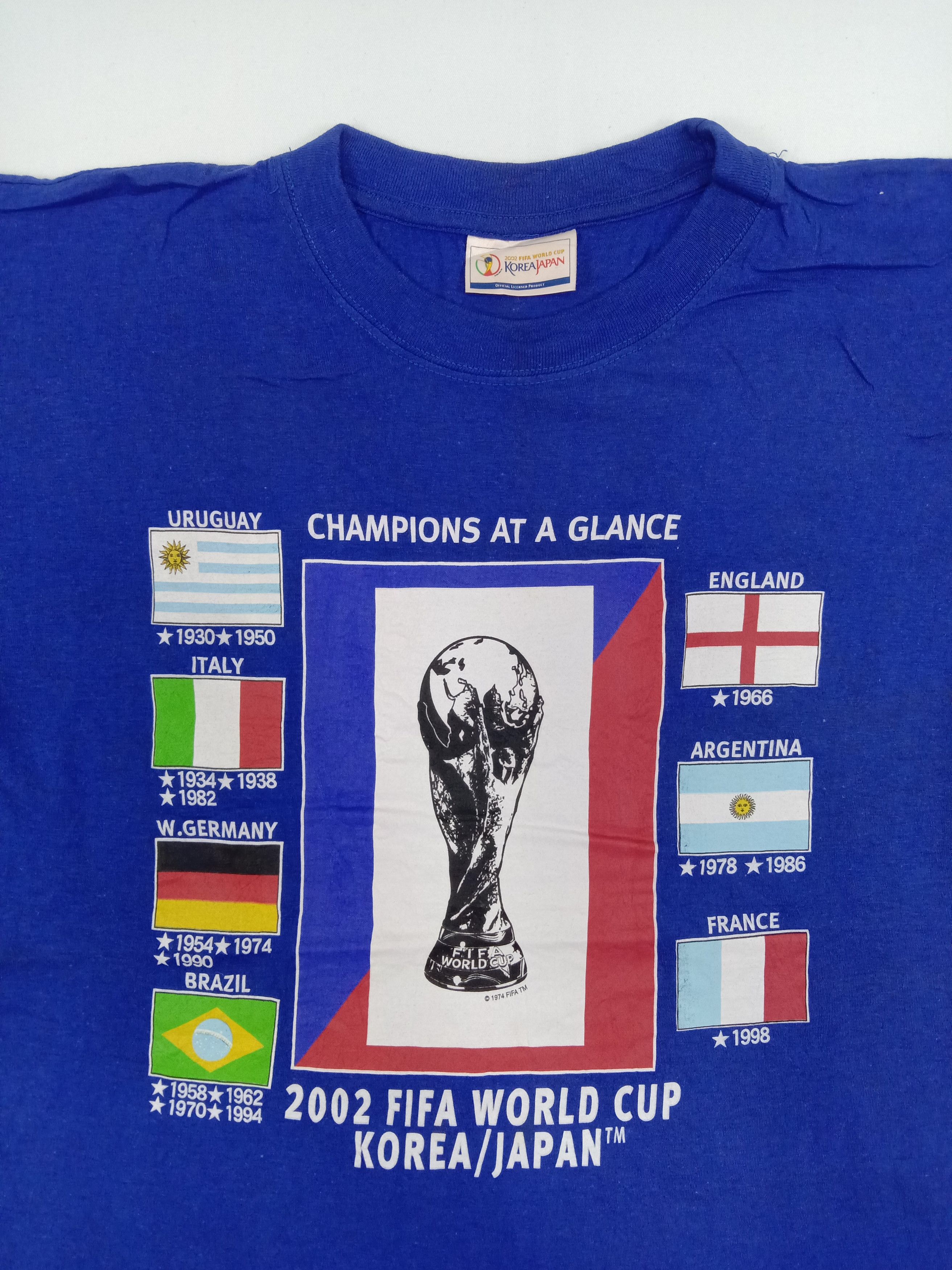 Vintage Vintage 2002 Fifa World Cup Korea Japan T Shirt Size US L / EU 52-54 / 3 - 2 Thumbnail