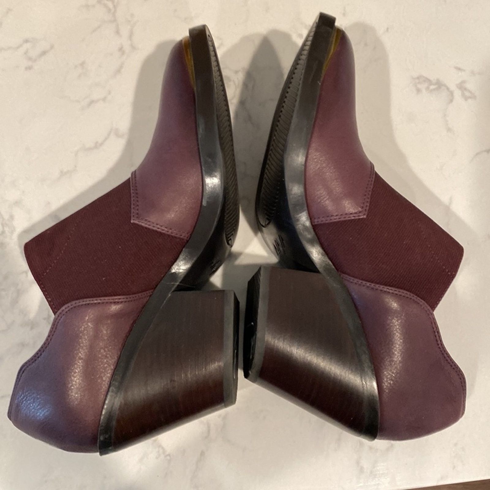 Other Naya Acre Burgundy Leather Block Heel ankle bootie size 8.5 Size US 8.5 / IT 38.5 - 6 Thumbnail