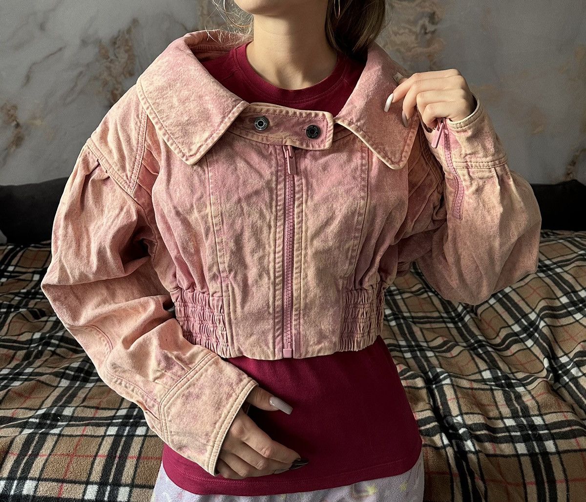 Women’s Denim Jacket Cropped Miu Miu Made in Italy