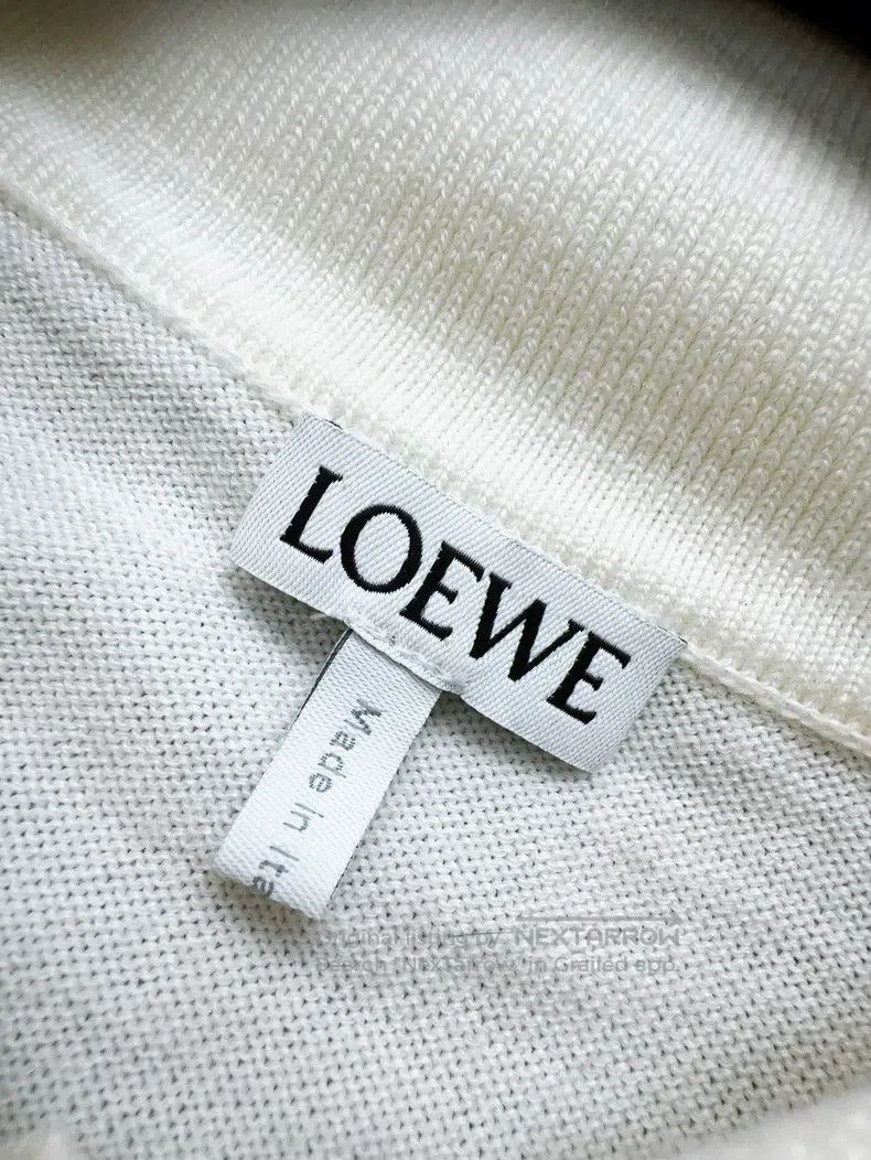 Loewe Loewe Color-Blocked Polo Shirt in Khaki and Burgundy Size US S / EU 44-46 / 1 - 6 Thumbnail