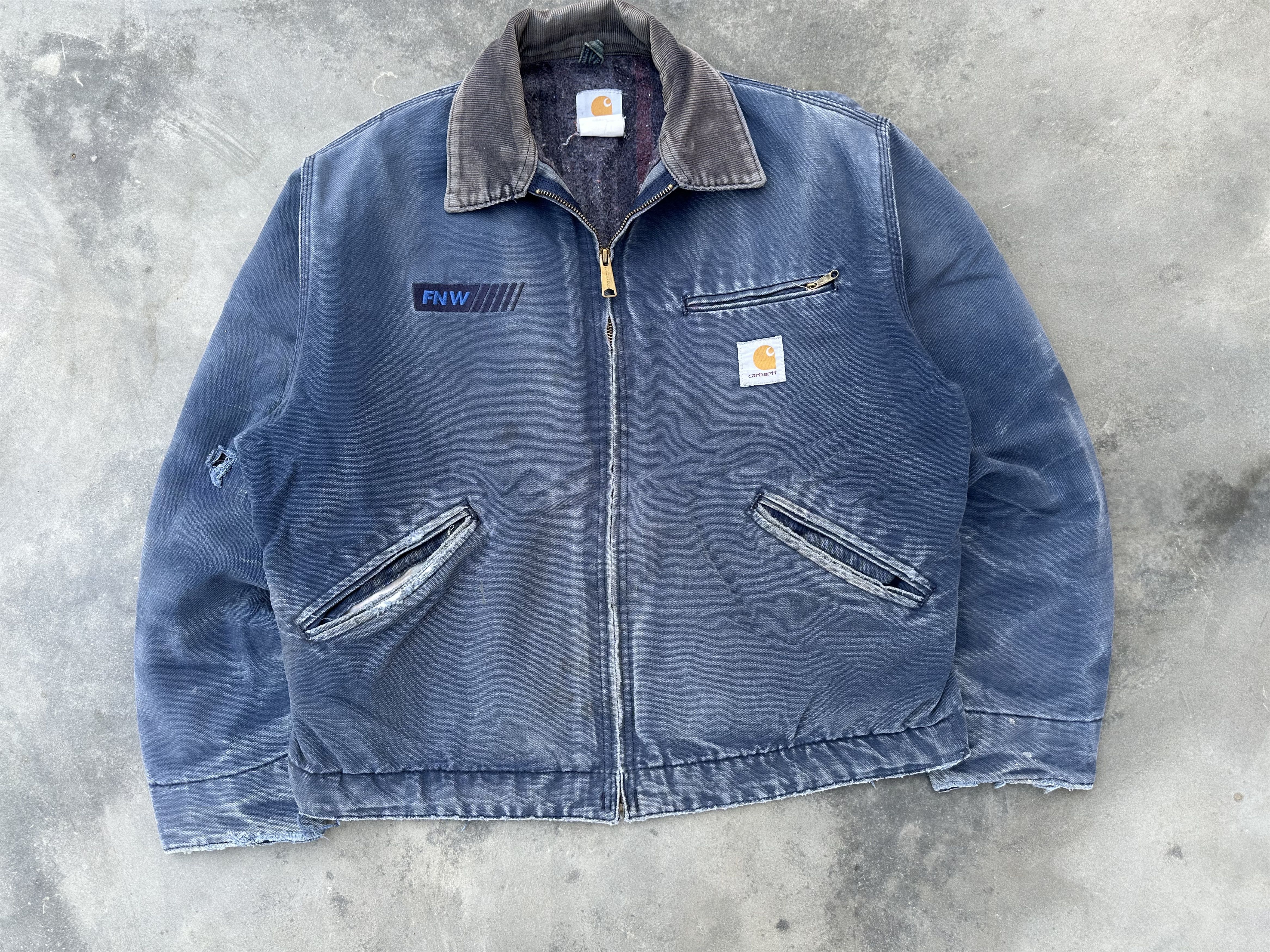 Carhartt Vintage Carhartt Detroit Jacket – Faded Navy / Sun-Faded Size US L / EU 52-54 / 3 - 2 Thumbnail