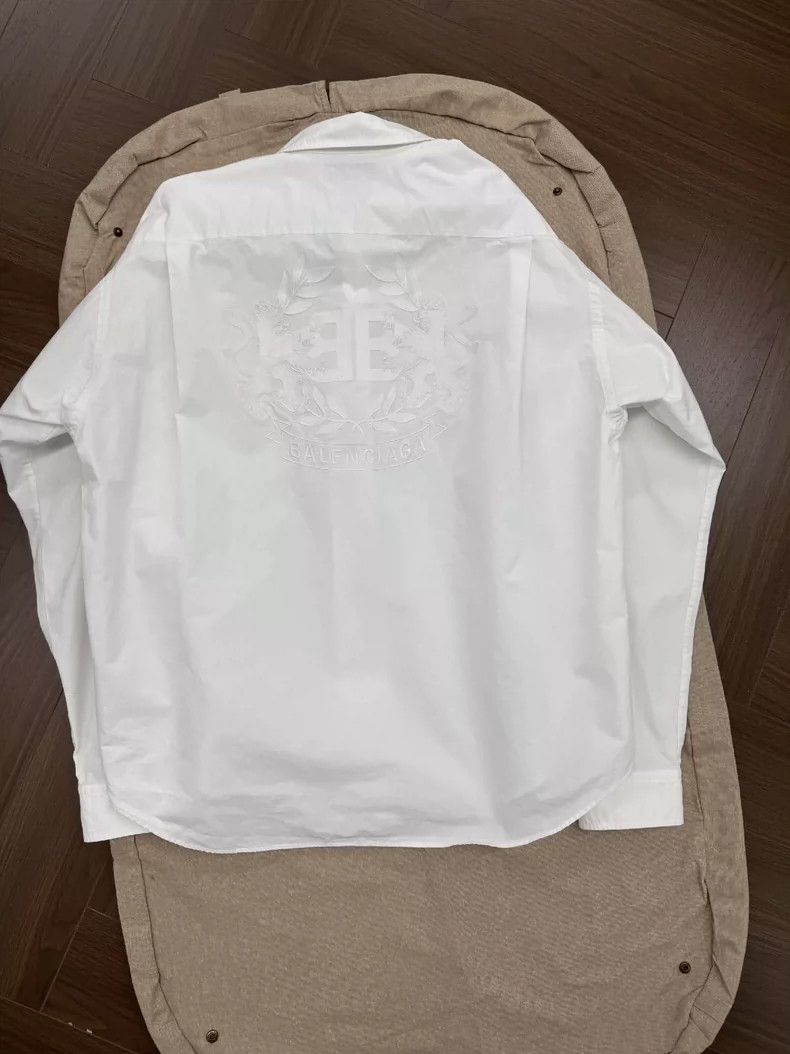 Balenciaga Balenciaga size 37 Logo Pattern Embroidered White Long Sle Size US S / EU 44-46 / 1 - 2 Thumbnail