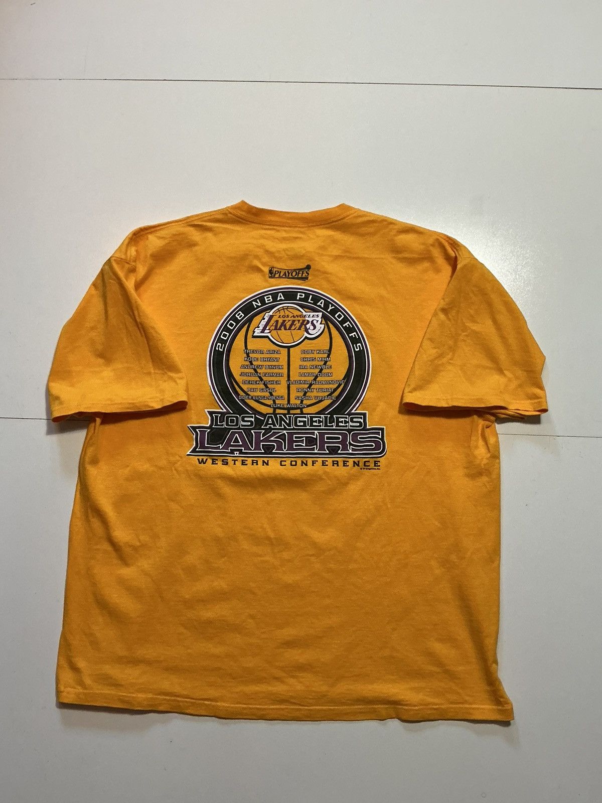 Majestic Los Angeles Lakers NBA Playoffs Kobe Bryant Graphic T-Shirt Size US XXL / EU 58 / 5 - 3 Thumbnail