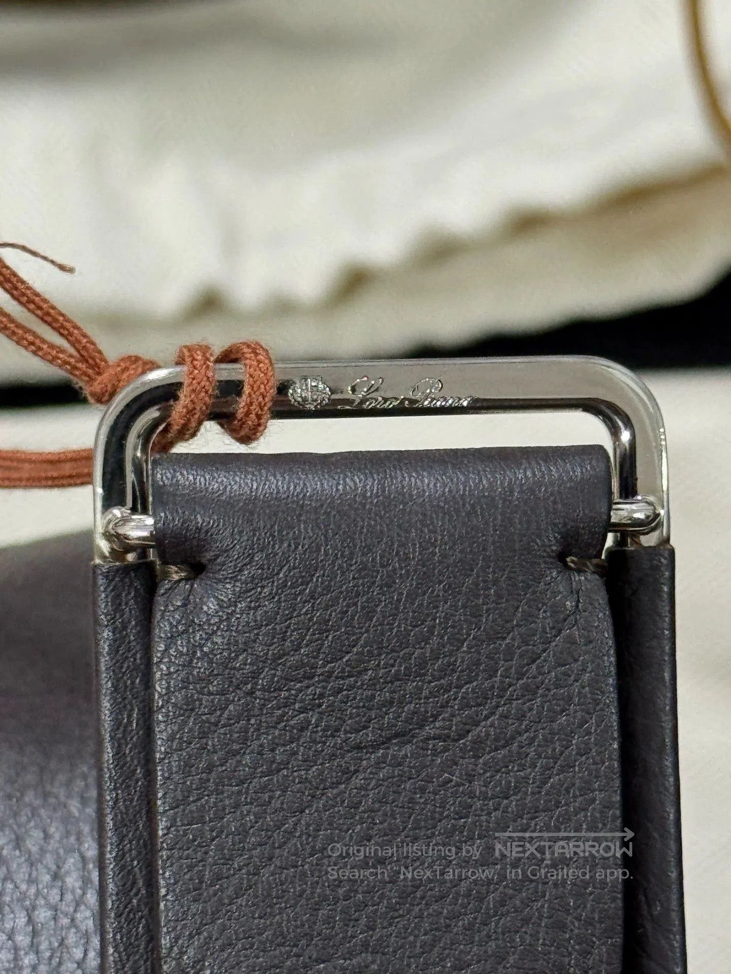 Loro Piana Loro Piana Men's Leather and Wool Belt. Size ONE SIZE - 4 Thumbnail