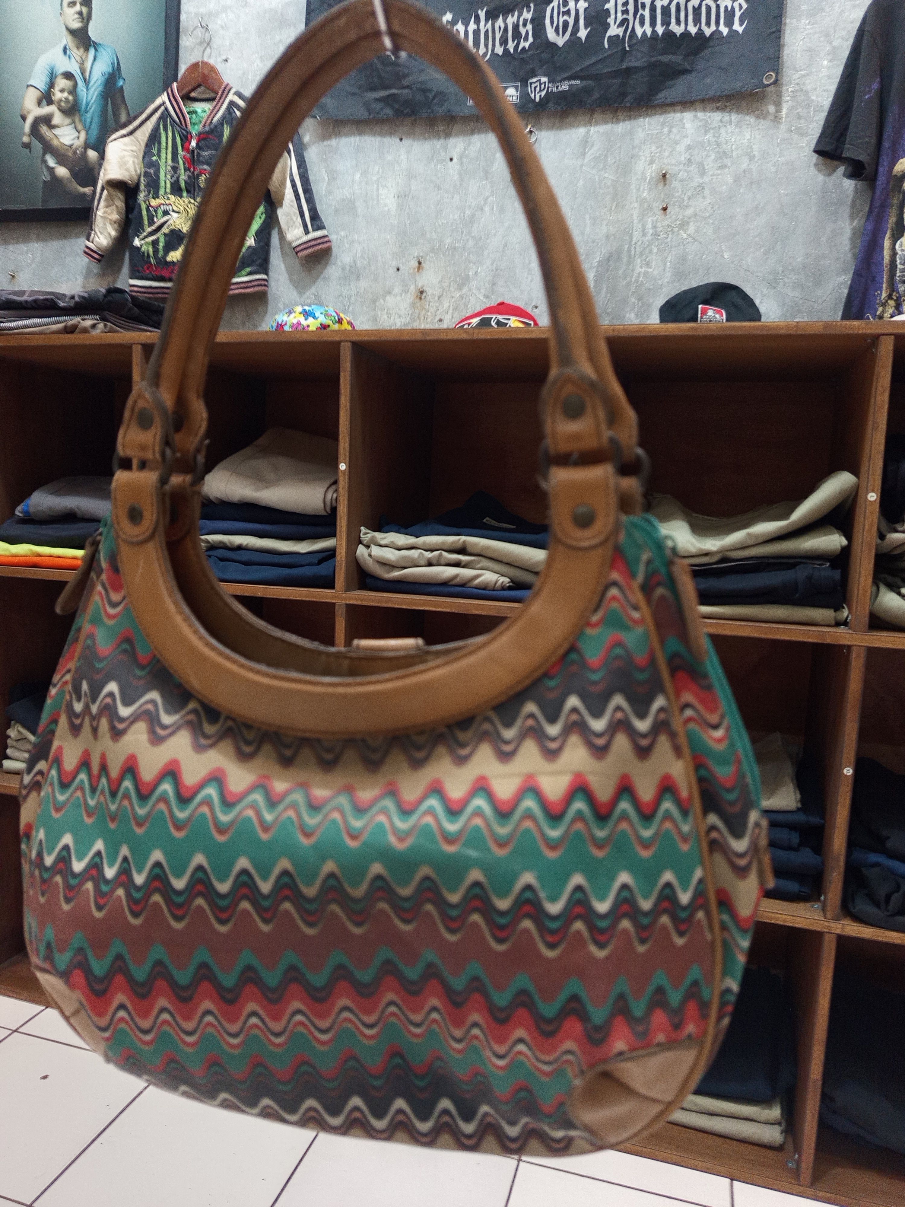 Missoni Missoni Zigzag Multicolor Shoulder Bag Hobo Leather Trim Size ONE SIZE - 5 Thumbnail