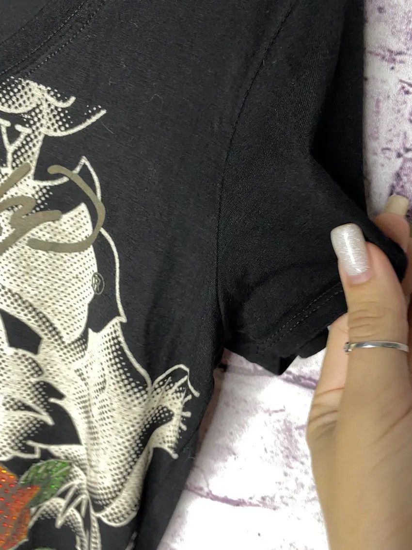 Ed Hardy Vintage Ed Hardy By Cristian Audigier Overprint Logo Tee Size XL / US 12-14 / IT 48-50 - 5 Thumbnail