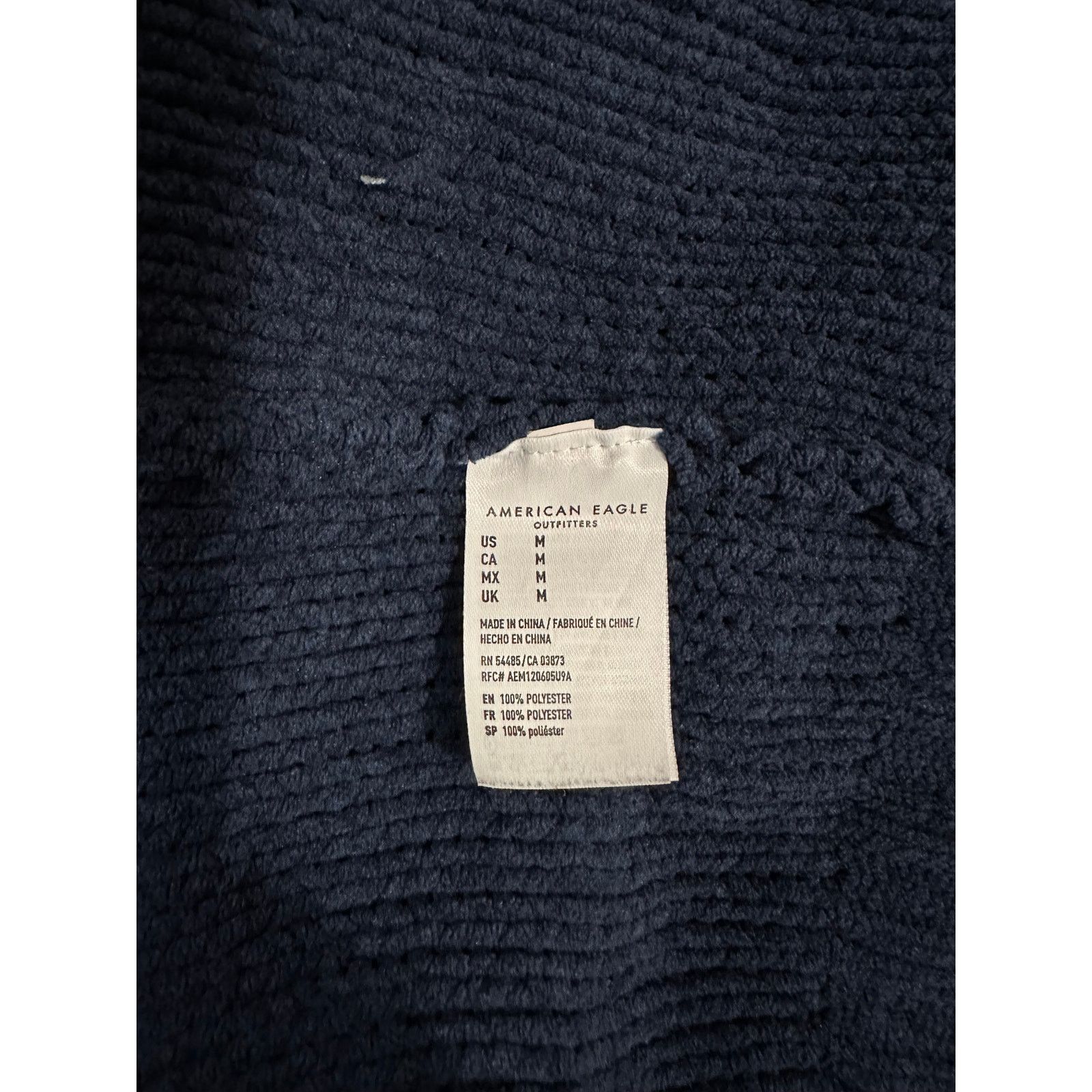 American Eagle Outfitters American Eagle Royal Blue Knit Sweater Size Medium Size M / US 6-8 / IT 42-44 - 5 Thumbnail
