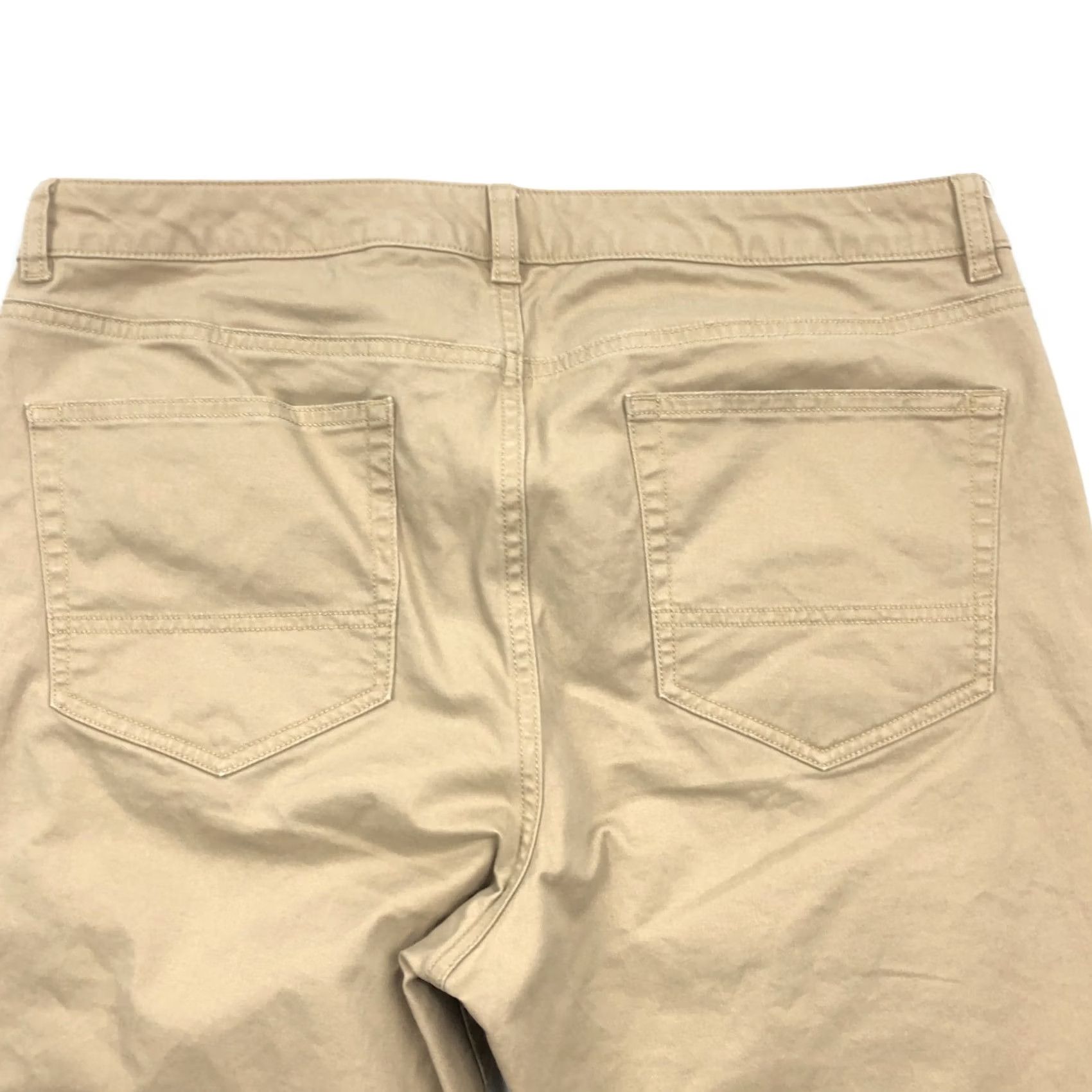 UNTUCKit UNTUCKit Men’s W34 L30 Slim Fit 5-Pocket Chino Pants Tan Khaki Stretch Denim Size US 34 / EU 50 - 4 Thumbnail