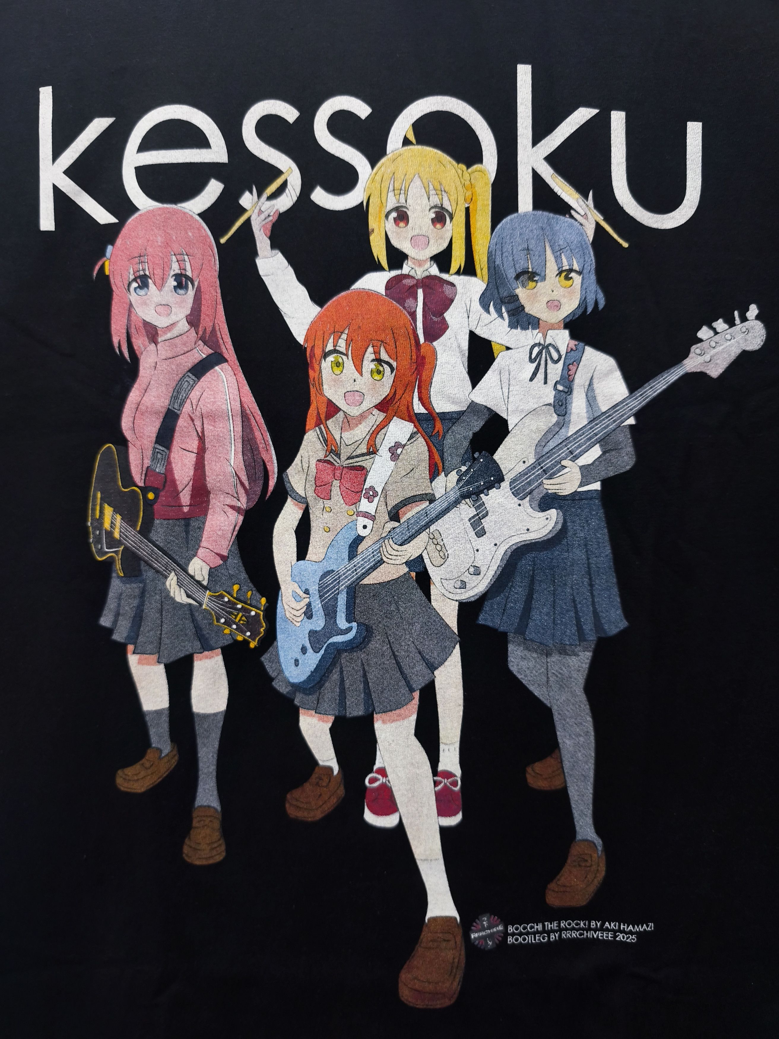Anime Bocchi The Rock Weezer T-shirt Size US XL / EU 56 / 4 - 2 Thumbnail