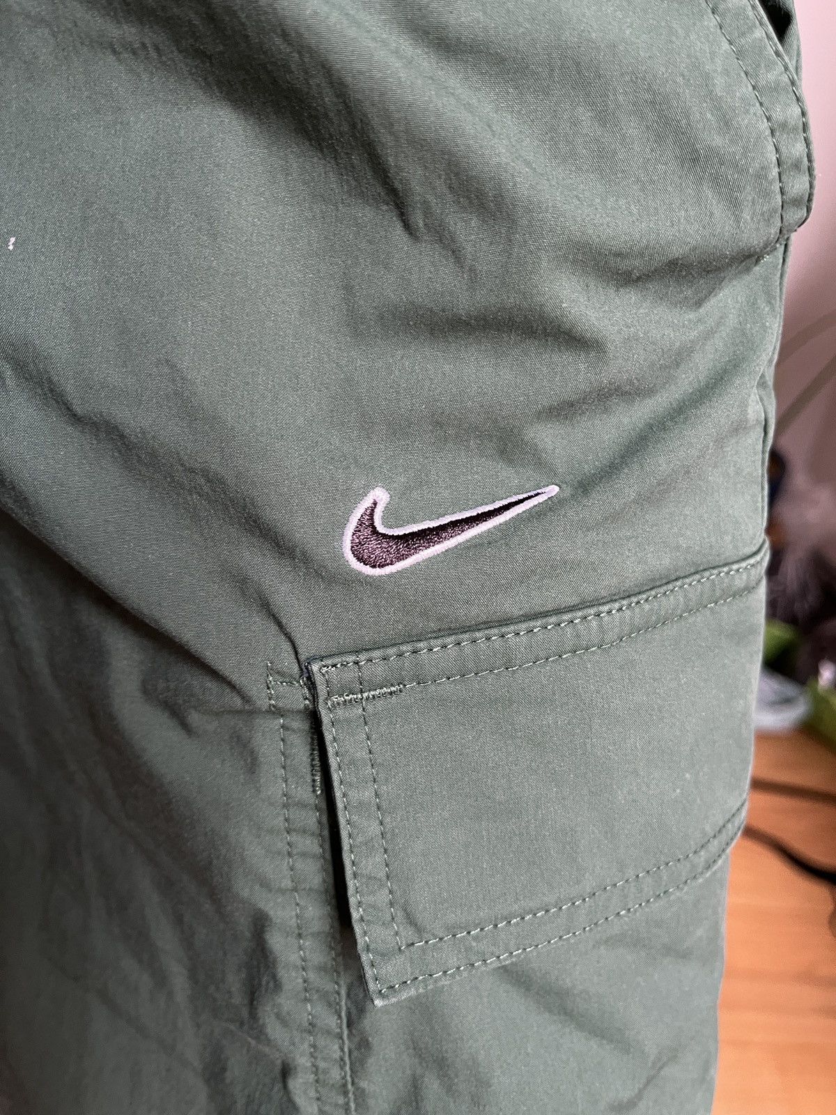 Nike Green Cargo Pants Size 27" / US 4 / IT 40 - 5 Thumbnail