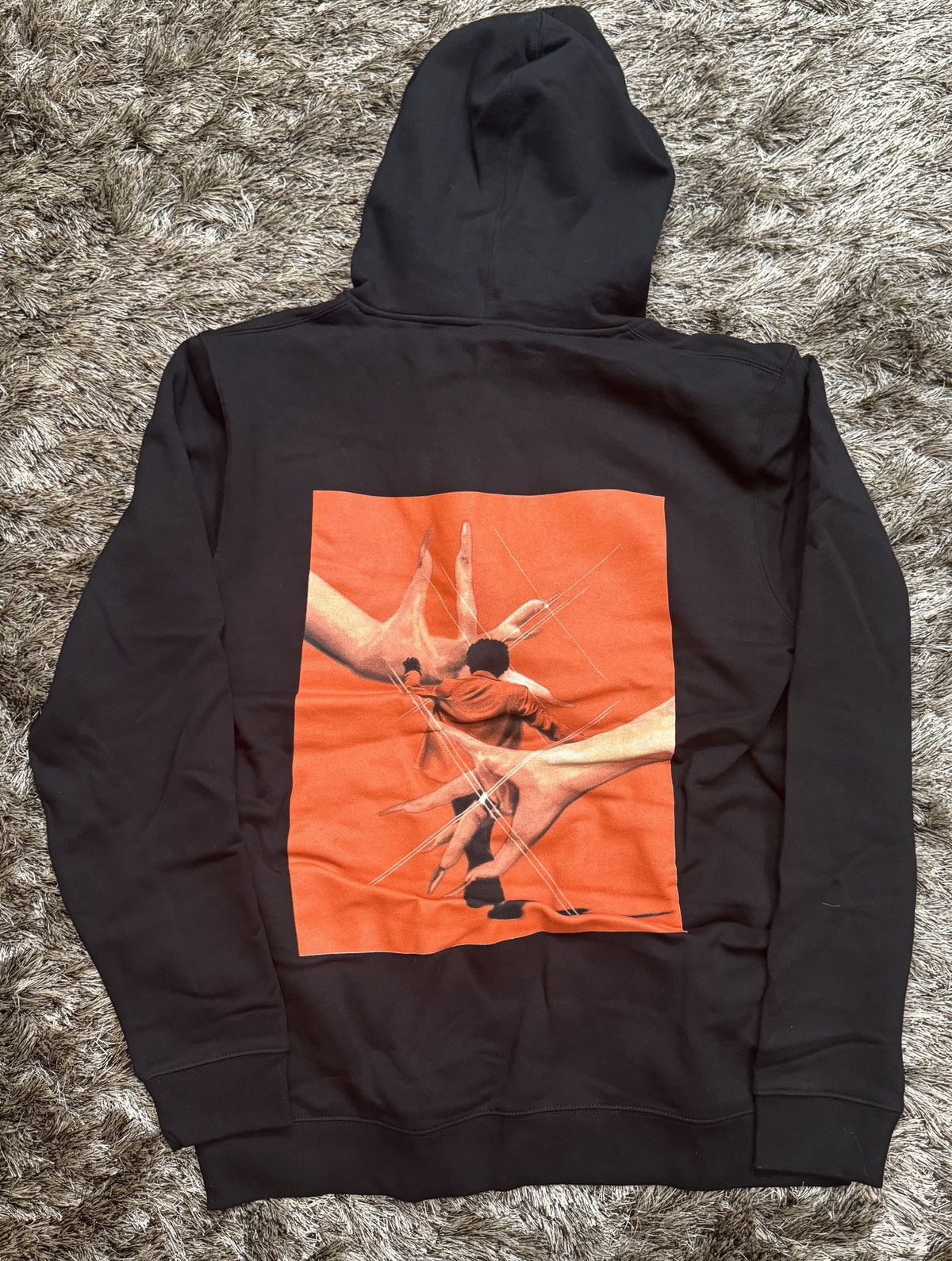 Image of The Weeknd Blinding Lights Remix Alternate Pullover Hoodie in Black, Men's (Size XL)