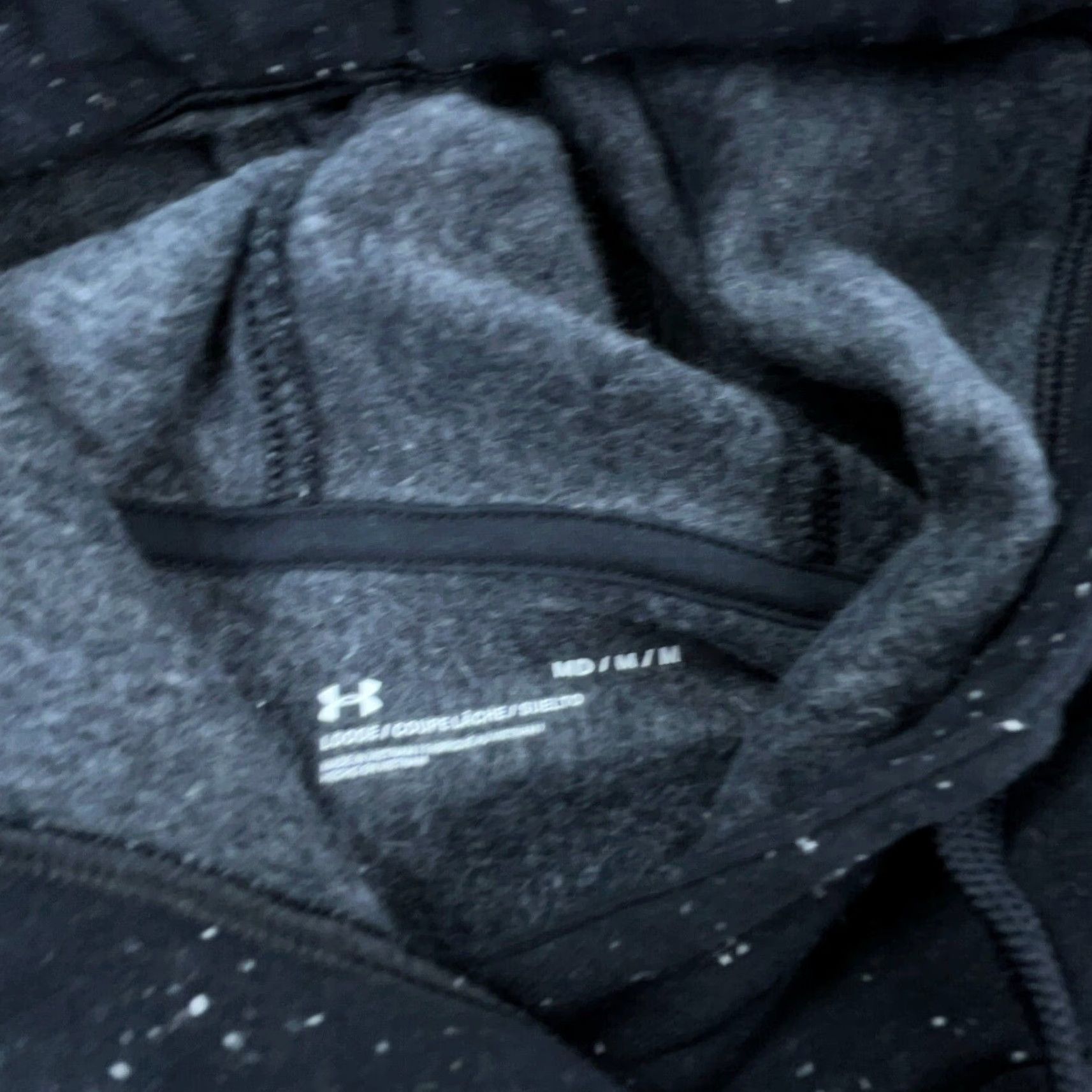 Under Armour Under Armour Hoodie Men Medium Black White Sweatshirt Sweater Spotted Big Logo Size US M / EU 48-50 / 2 - 4 Thumbnail