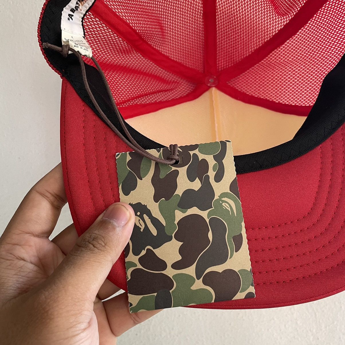 Bape Vintage Bape Mad Face Mesh Trucker Cap Size ONE SIZE - 12 Thumbnail