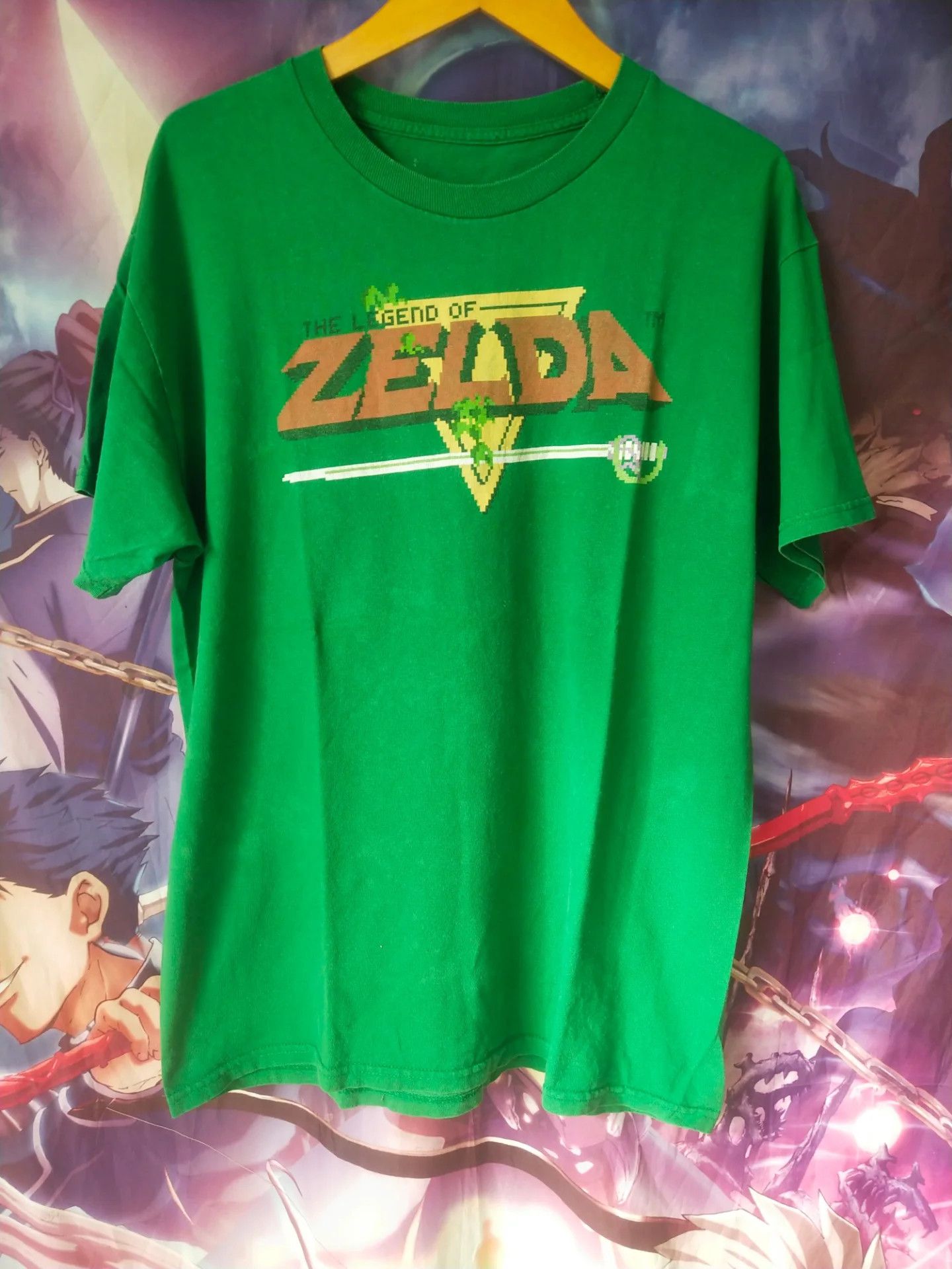 Nintendo The Legend of Zelda Logo Green Nintendo Game Tee Size US M / EU 48-50 / 2 - 1 Thumbnail