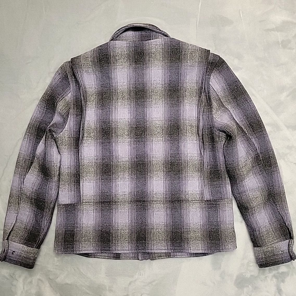 Taylor Stitch Taylor Stitch Jacket Mens42 Purple Plaid Wool Blend Classic Outdoors Mackinaw Jacket Mens 42 Purple Plaid Wool Blend Bomber Casual Zip Mens Size US XS / EU 42 / 0 - 5 Thumbnail