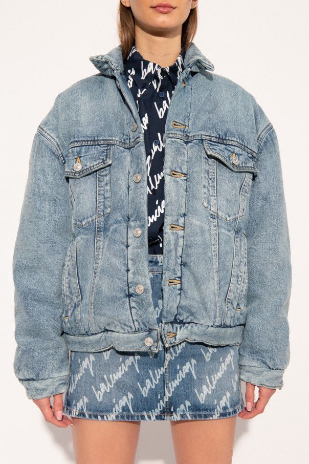 Balenciaga o1in1g0924 Padded Jacket in Pale Blue Size XL / US 12-14 / IT 48-50 - 3 Thumbnail